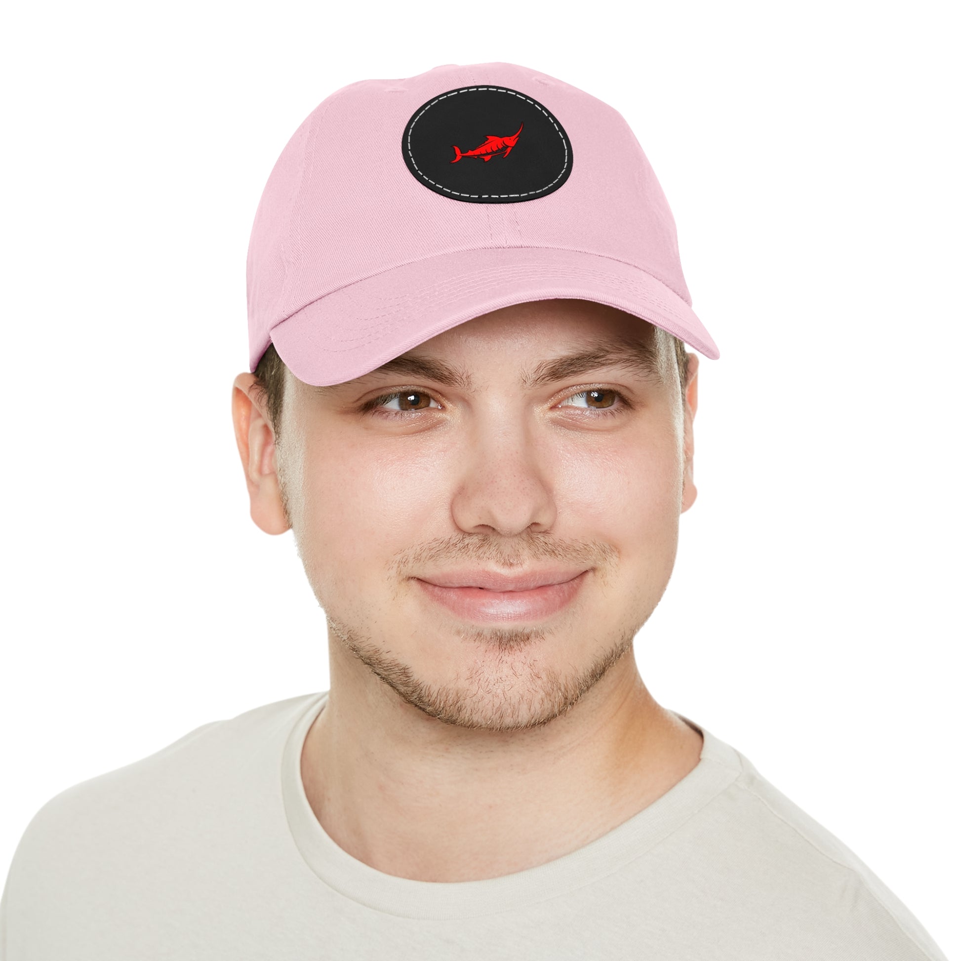 Stylish Leather Patch Dad Hat, Casual Cap for Everyday Wear
