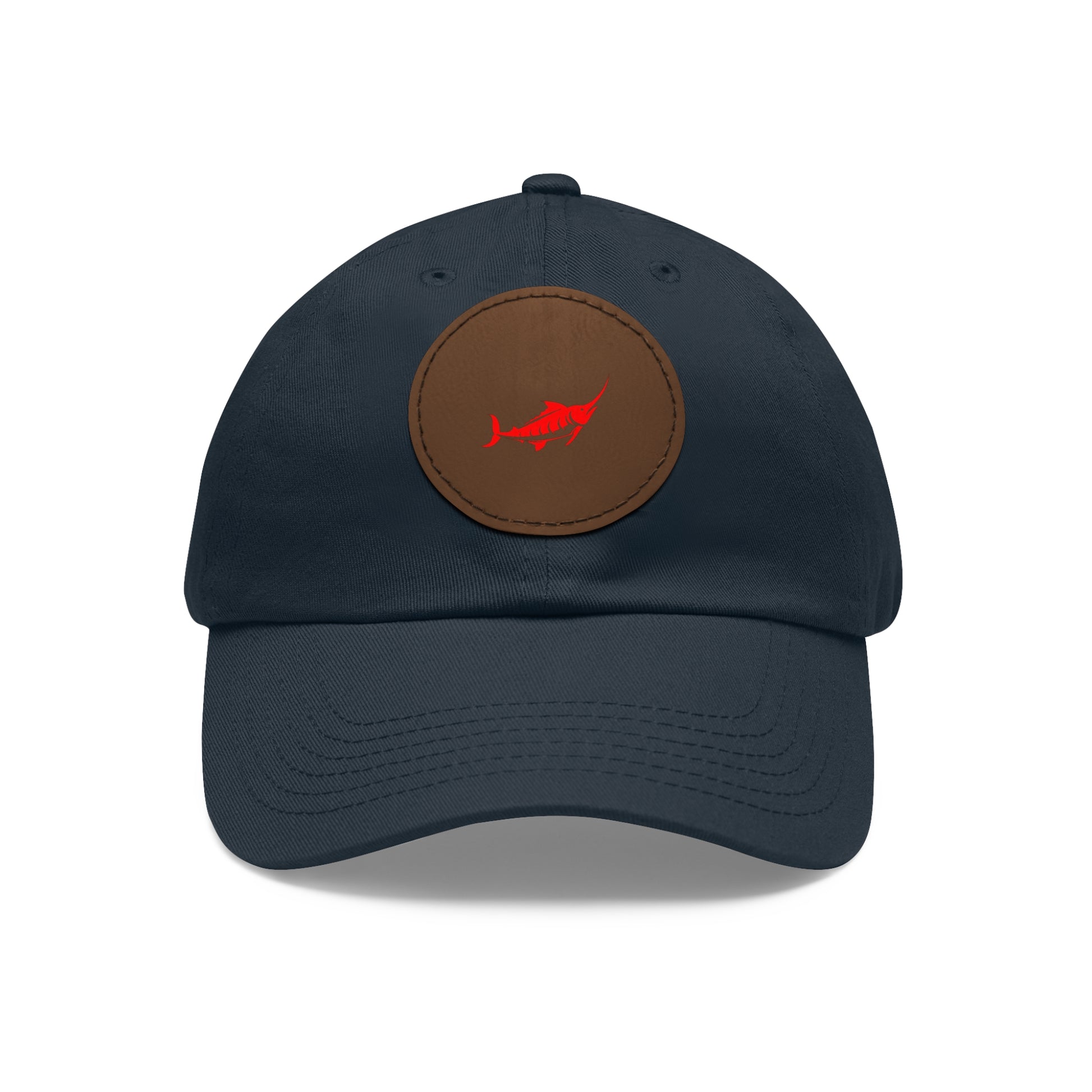 Stylish Leather Patch Dad Hat, Casual Cap for Everyday Wear