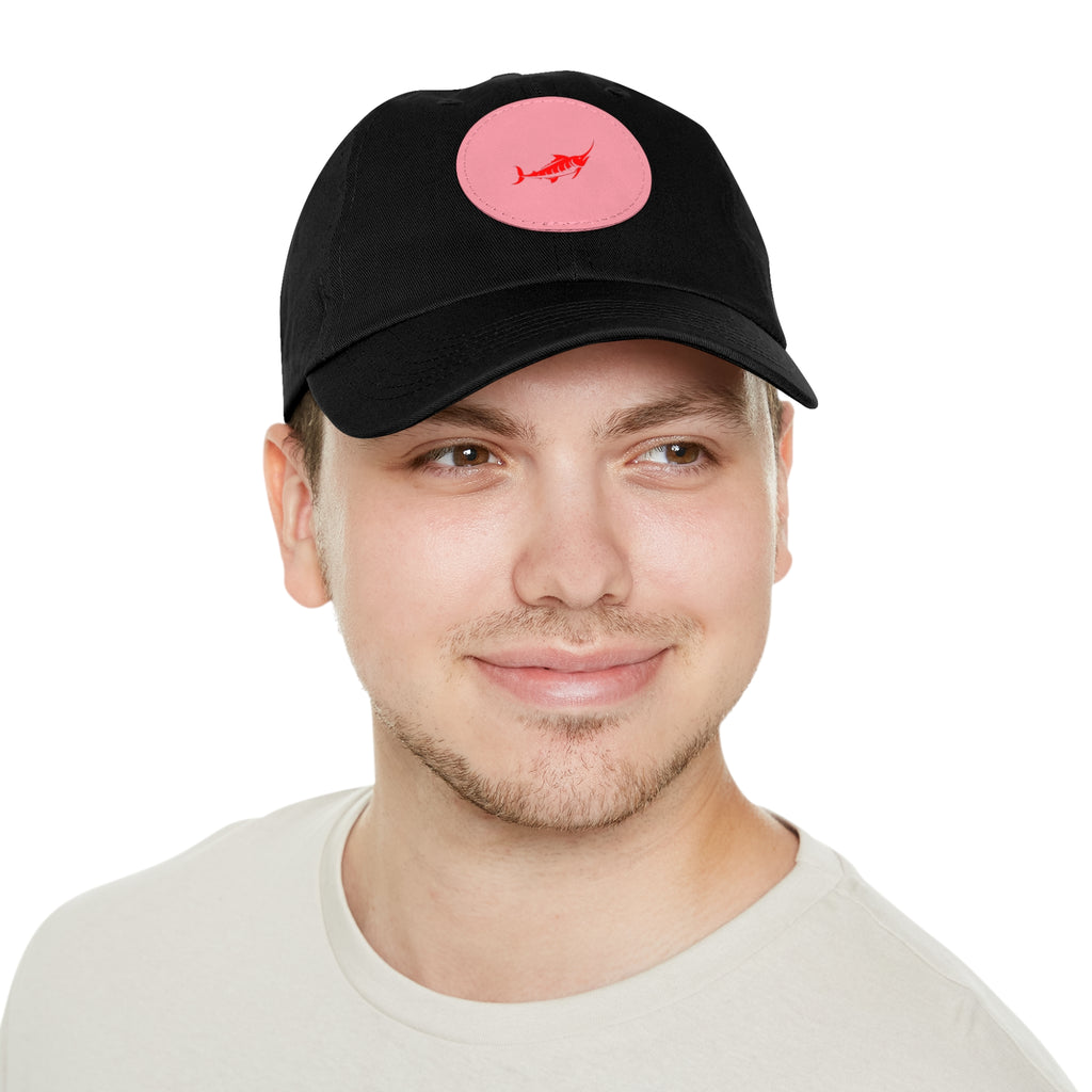 Stylish Leather Patch Dad Hat, Casual Cap for Everyday Wear