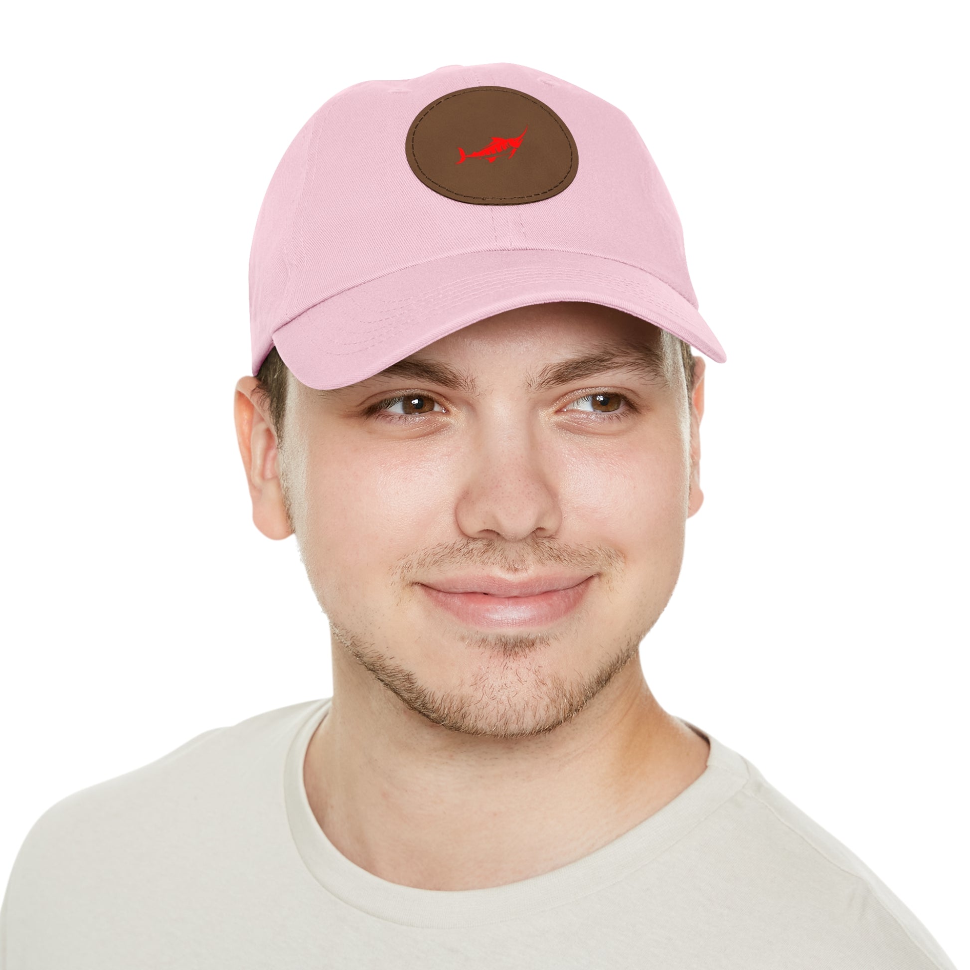 Stylish Leather Patch Dad Hat, Casual Cap for Everyday Wear