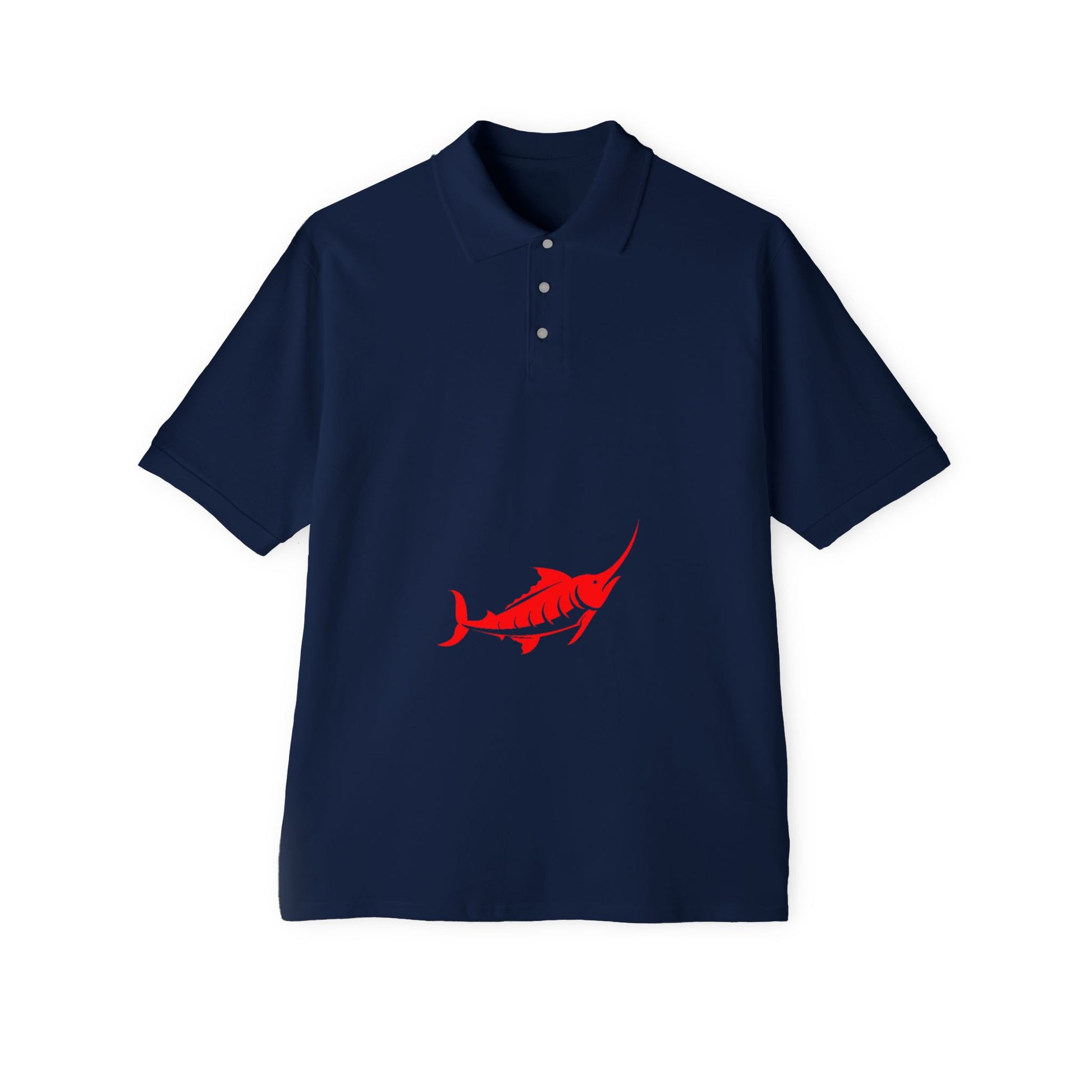 Marlin Graphic Men's Polo Casual Wear T-Shirt