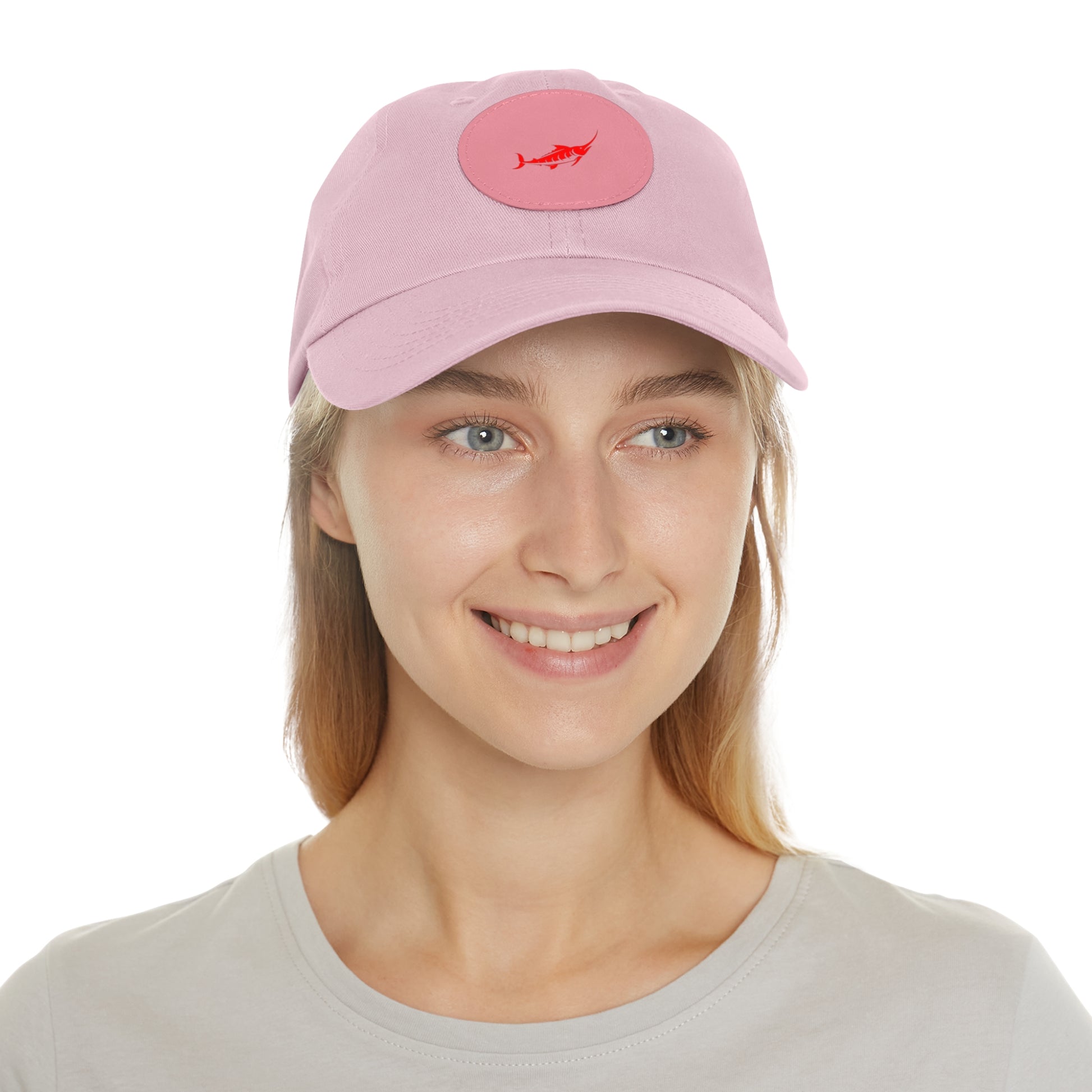 Stylish Leather Patch Dad Hat, Casual Cap for Everyday Wear