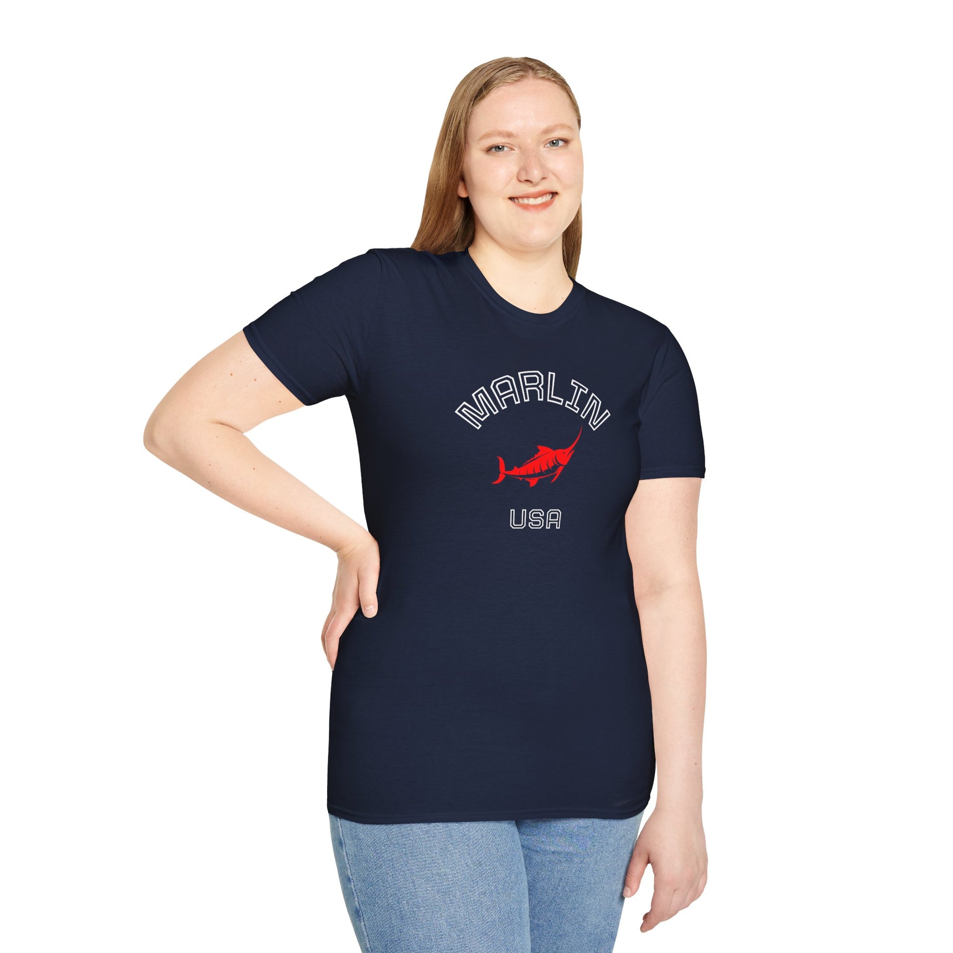 Stylish Marlin Graphic T-Shirt, Cotton T-shirt for women, Casual Wear