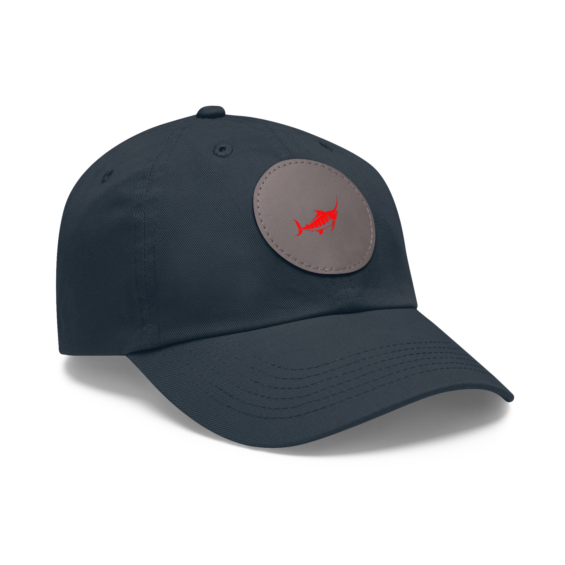 Stylish Leather Patch Dad Hat, Casual Cap for Everyday Wear