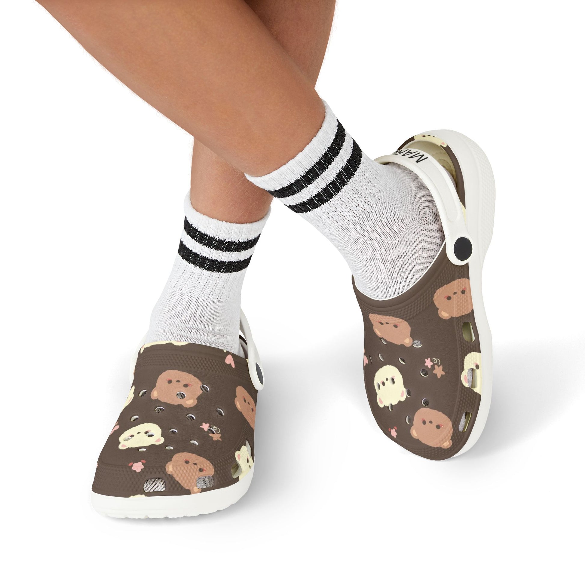 Cute Bear Design Clogs for Kids