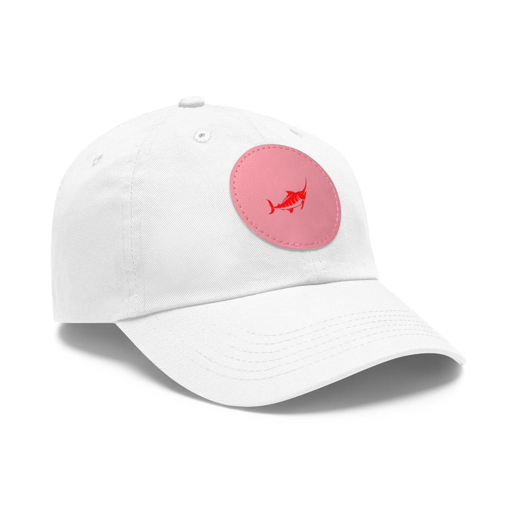 Stylish Leather Patch Dad Hat, Casual Cap for Everyday Wear