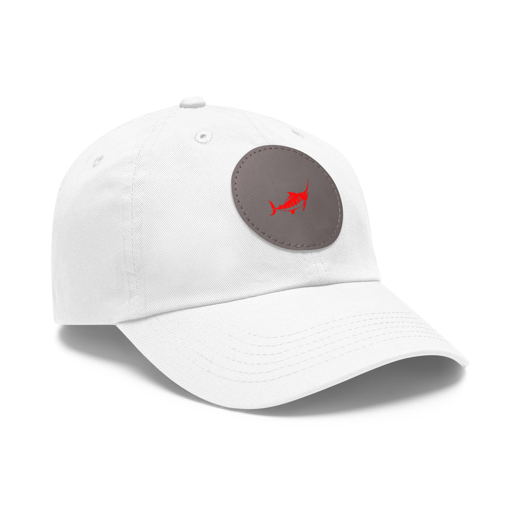 Stylish Leather Patch Dad Hat, Casual Cap for Everyday Wear