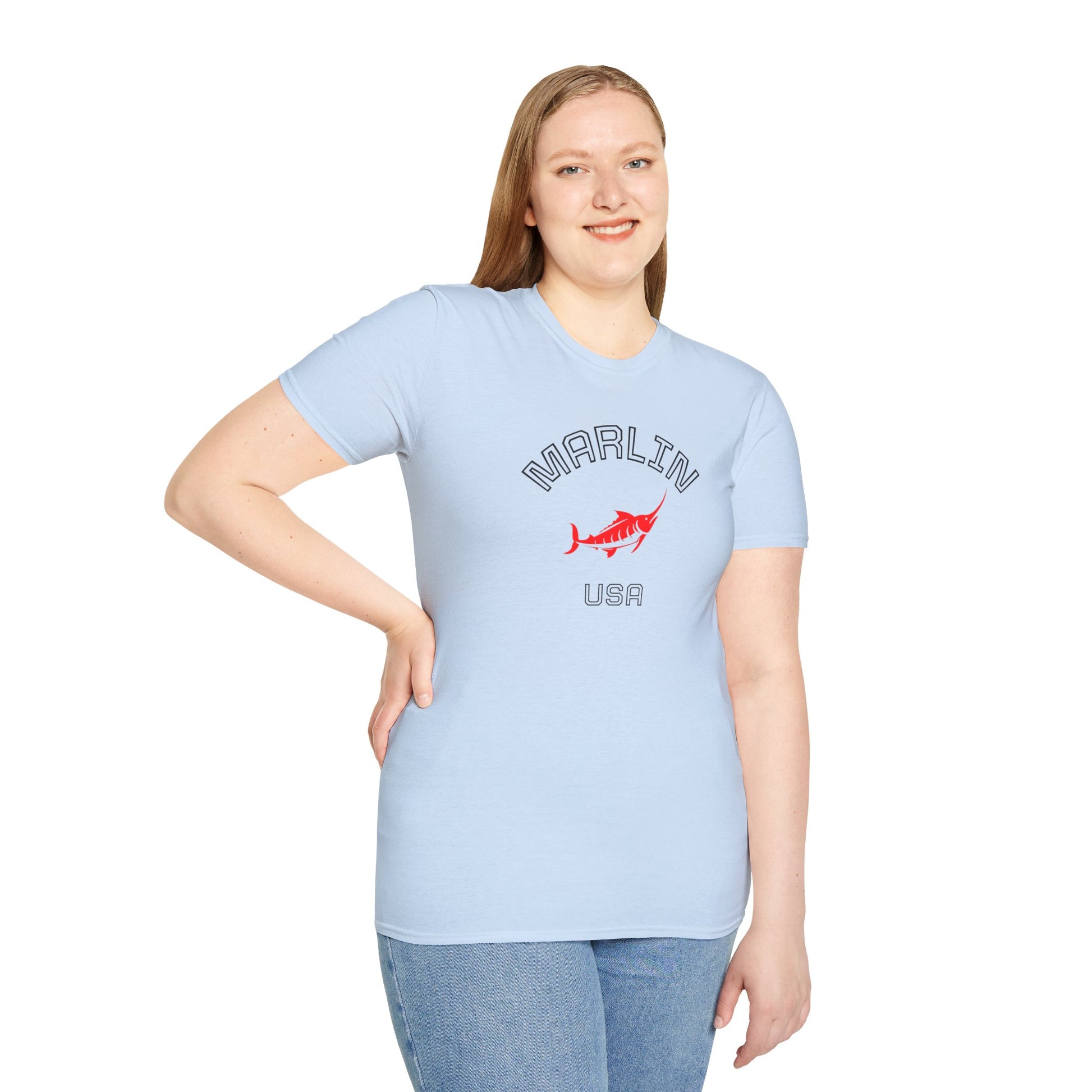 Stylish Marlin Graphic T-Shirt, Cotton T-shirt for women, Casual Wear