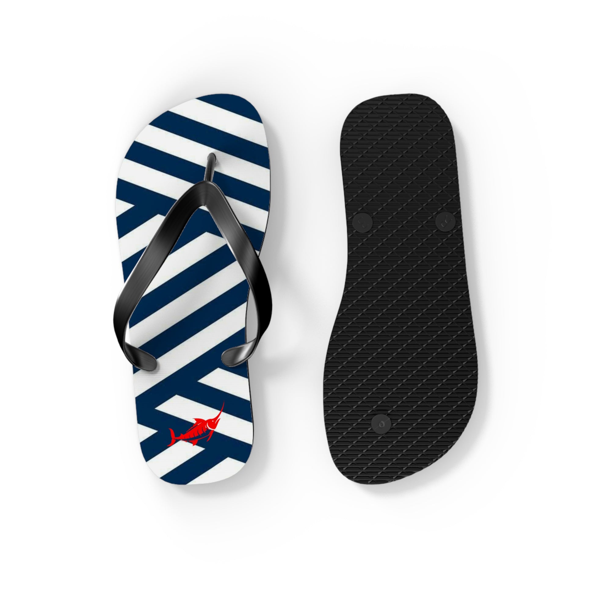 Nautical Stripe Flip Flops