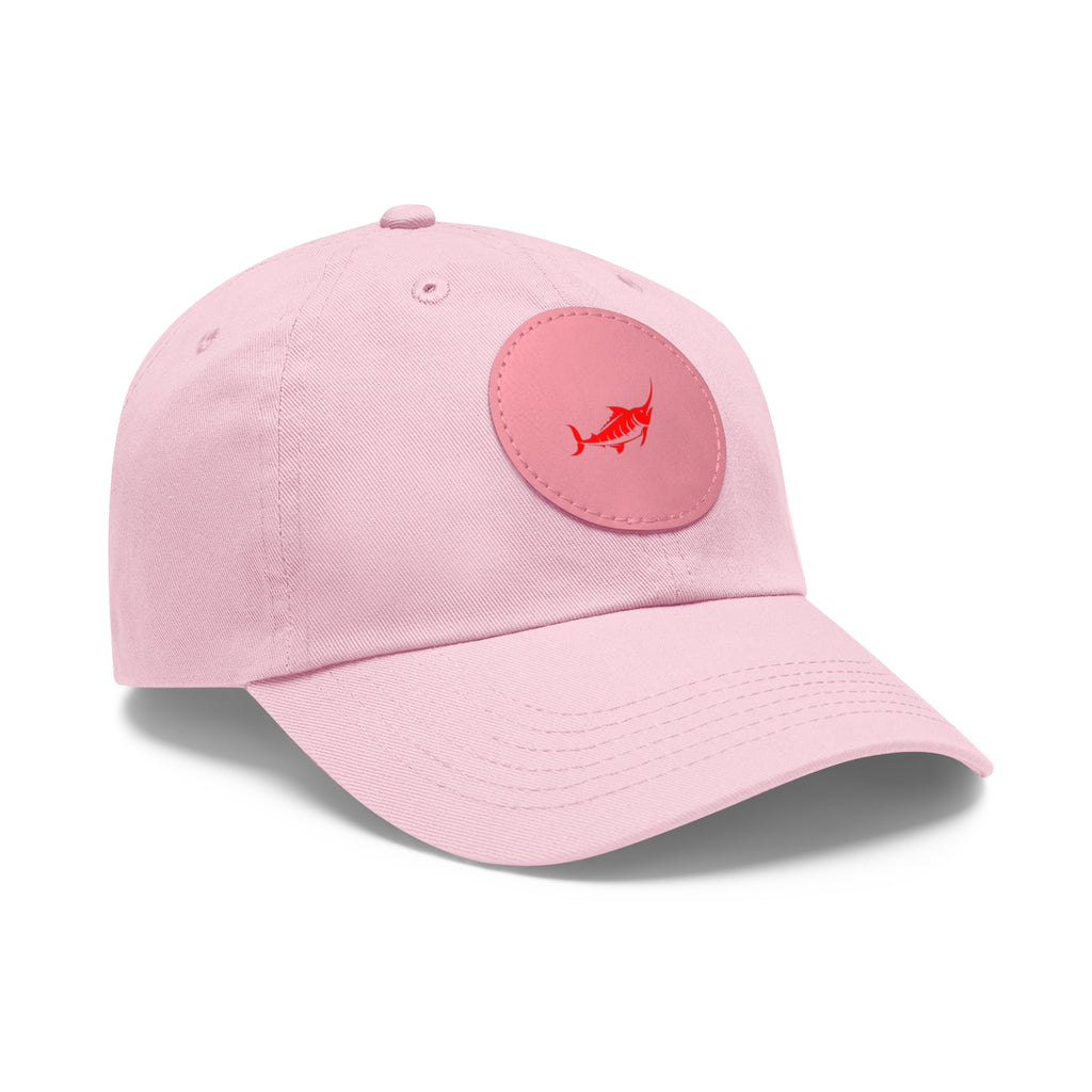 Stylish Leather Patch Dad Hat, Casual Cap for Everyday Wear