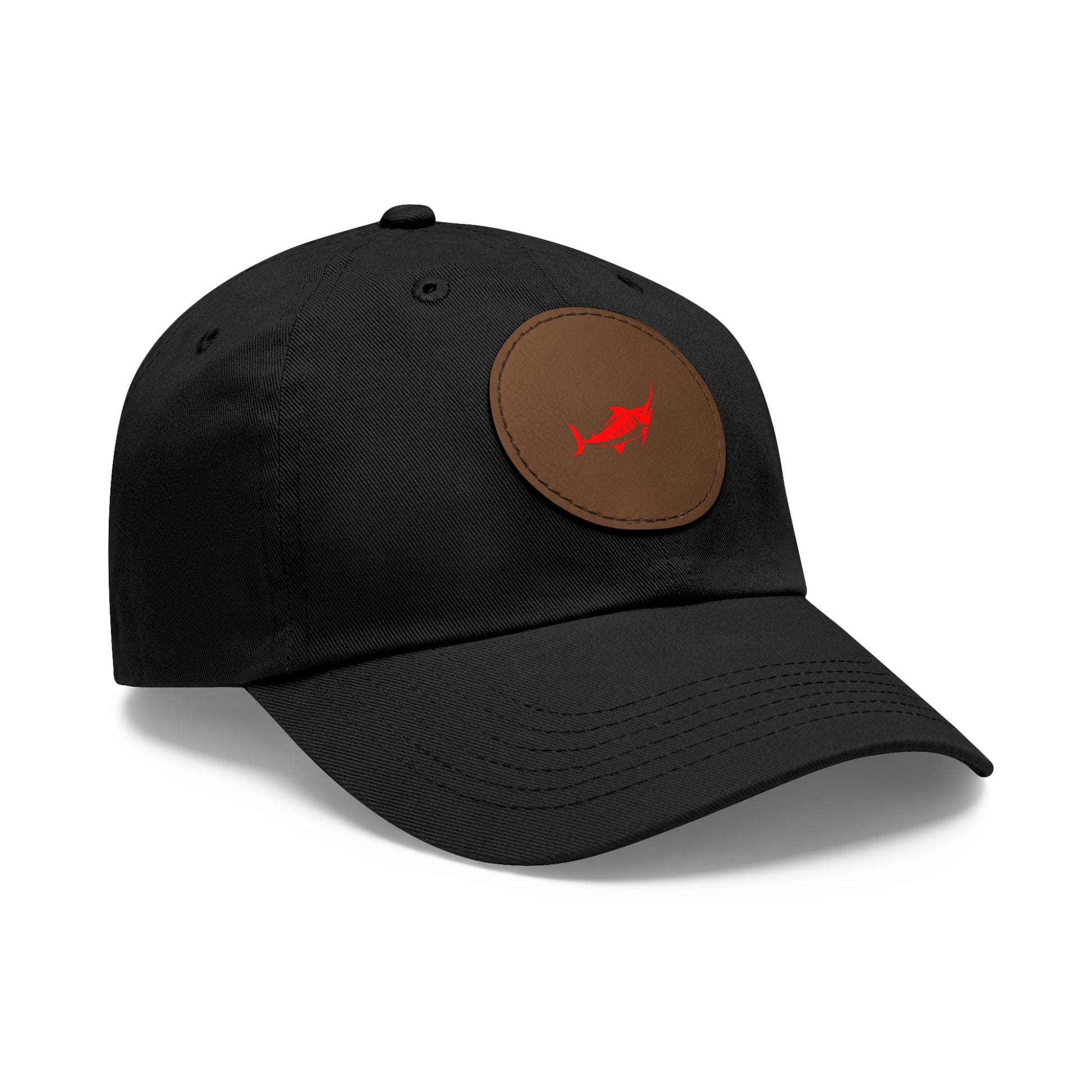 Stylish Leather Patch Dad Hat, Casual Cap for Everyday Wear