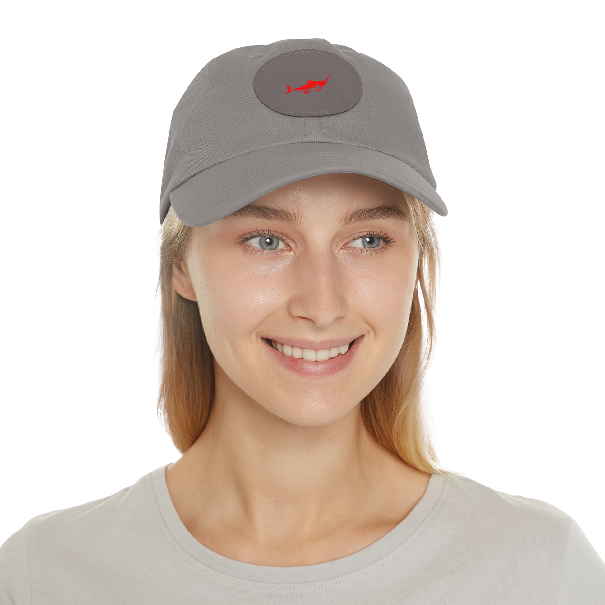 Stylish Leather Patch Dad Hat, Casual Cap for Everyday Wear