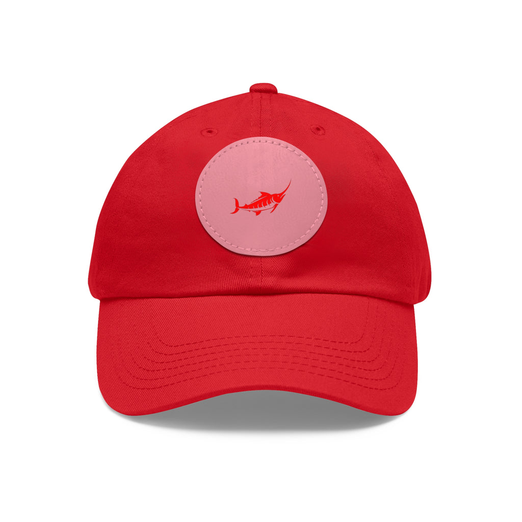 Stylish Leather Patch Dad Hat, Casual Cap for Everyday Wear