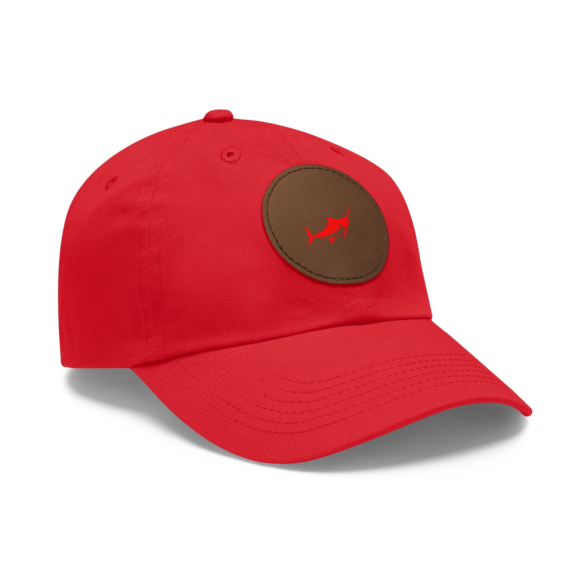 Stylish Leather Patch Dad Hat, Casual Cap for Everyday Wear