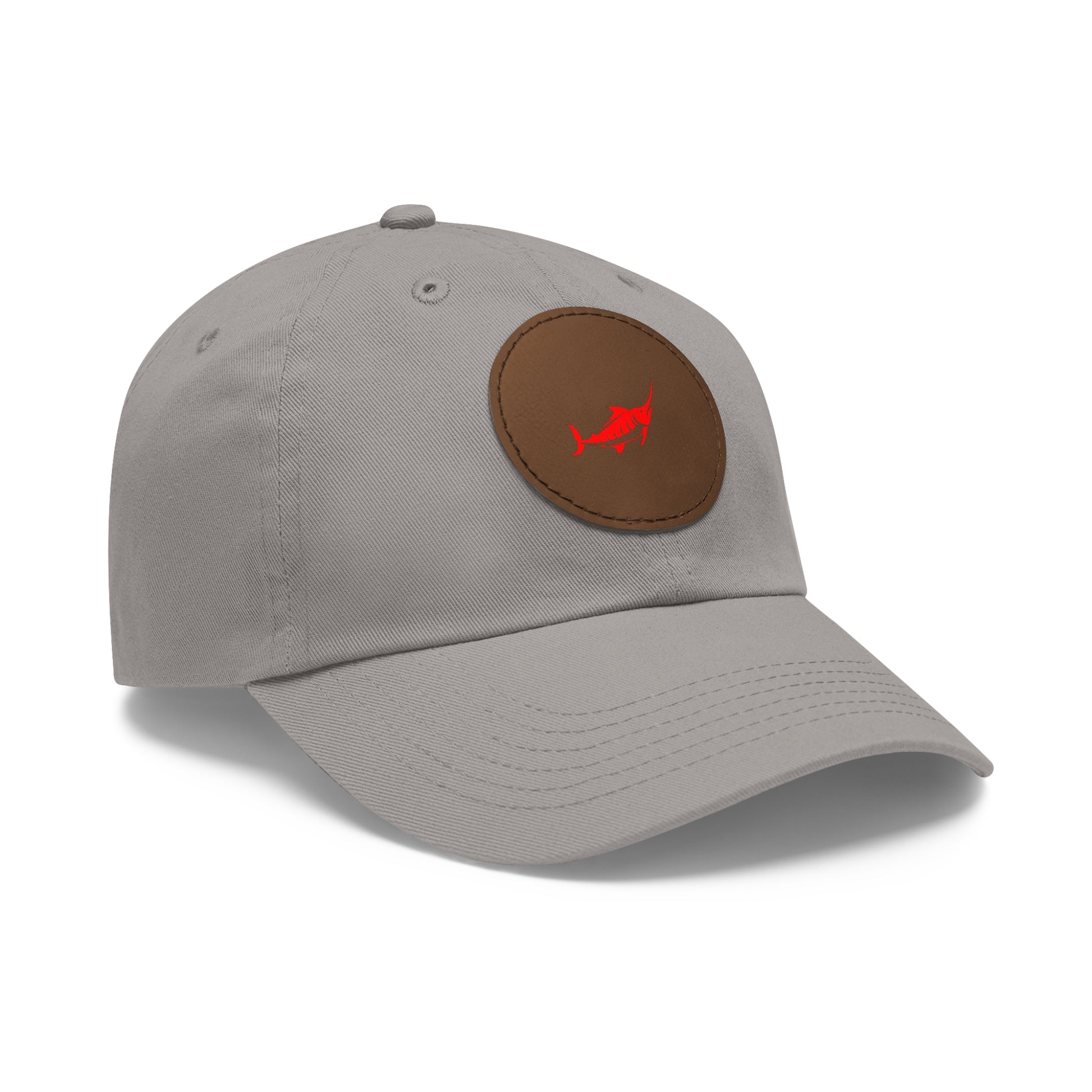 Stylish Leather Patch Dad Hat, Casual Cap for Everyday Wear