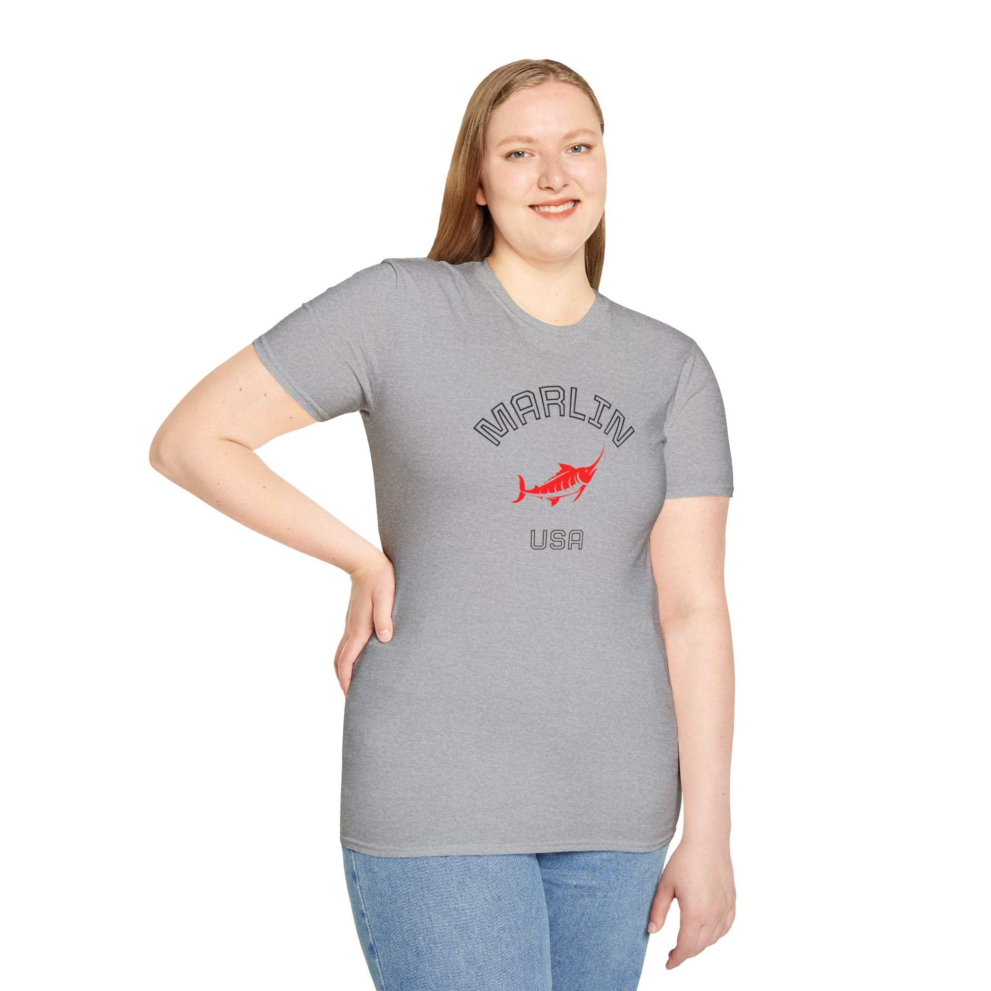 Stylish Marlin Graphic T-Shirt, Cotton T-shirt for women, Casual Wear
