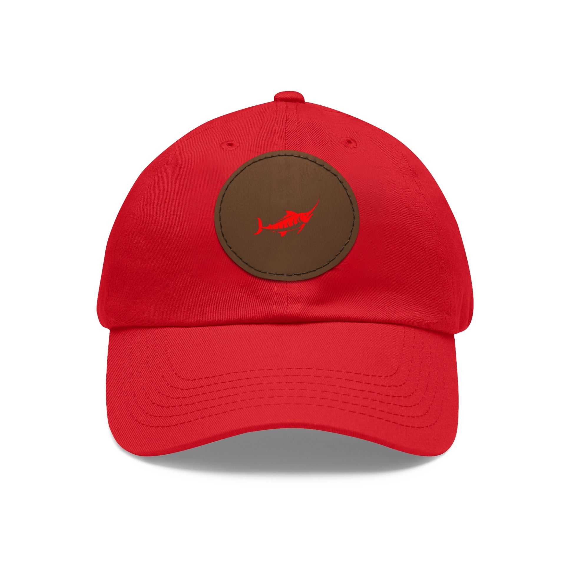 Stylish Leather Patch Dad Hat, Casual Cap for Everyday Wear