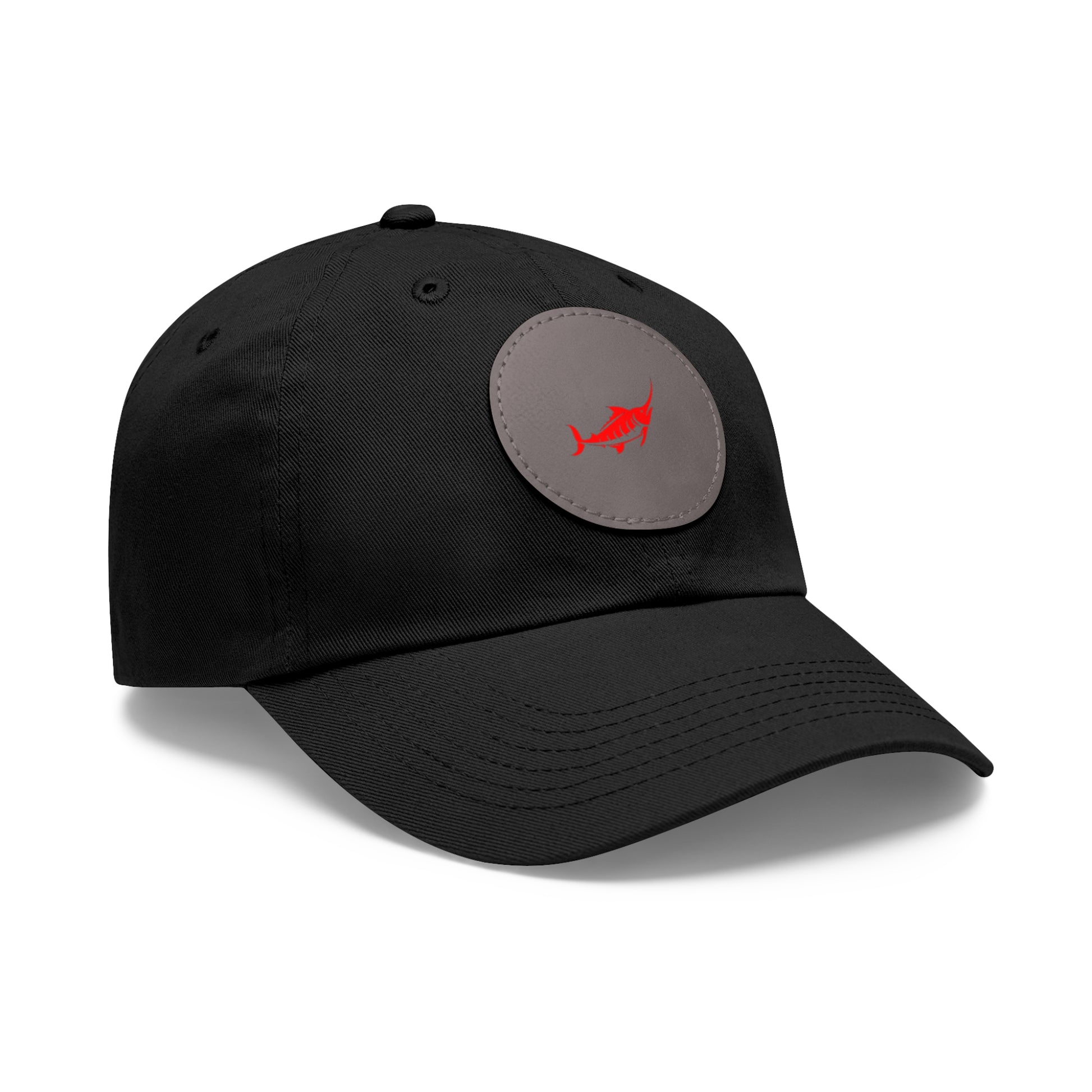 Stylish Leather Patch Dad Hat, Casual Cap for Everyday Wear
