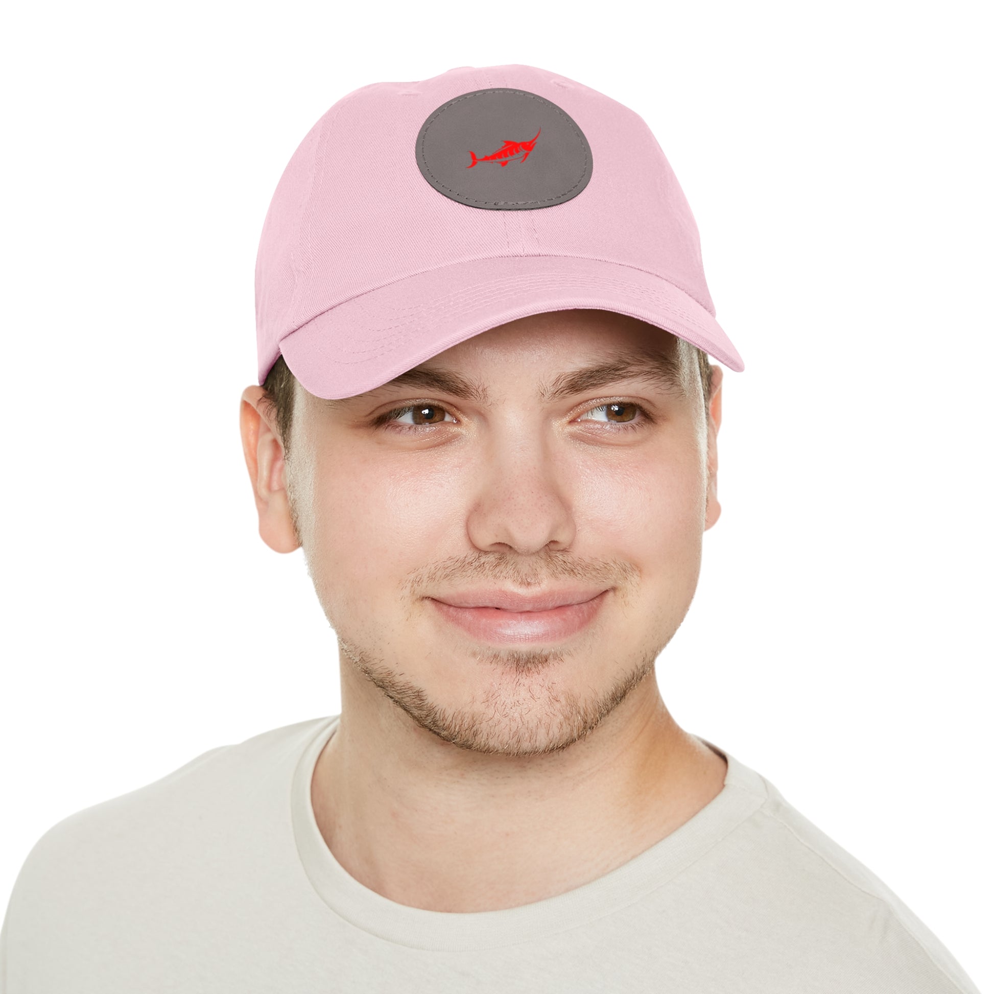 Stylish Leather Patch Dad Hat, Casual Cap for Everyday Wear