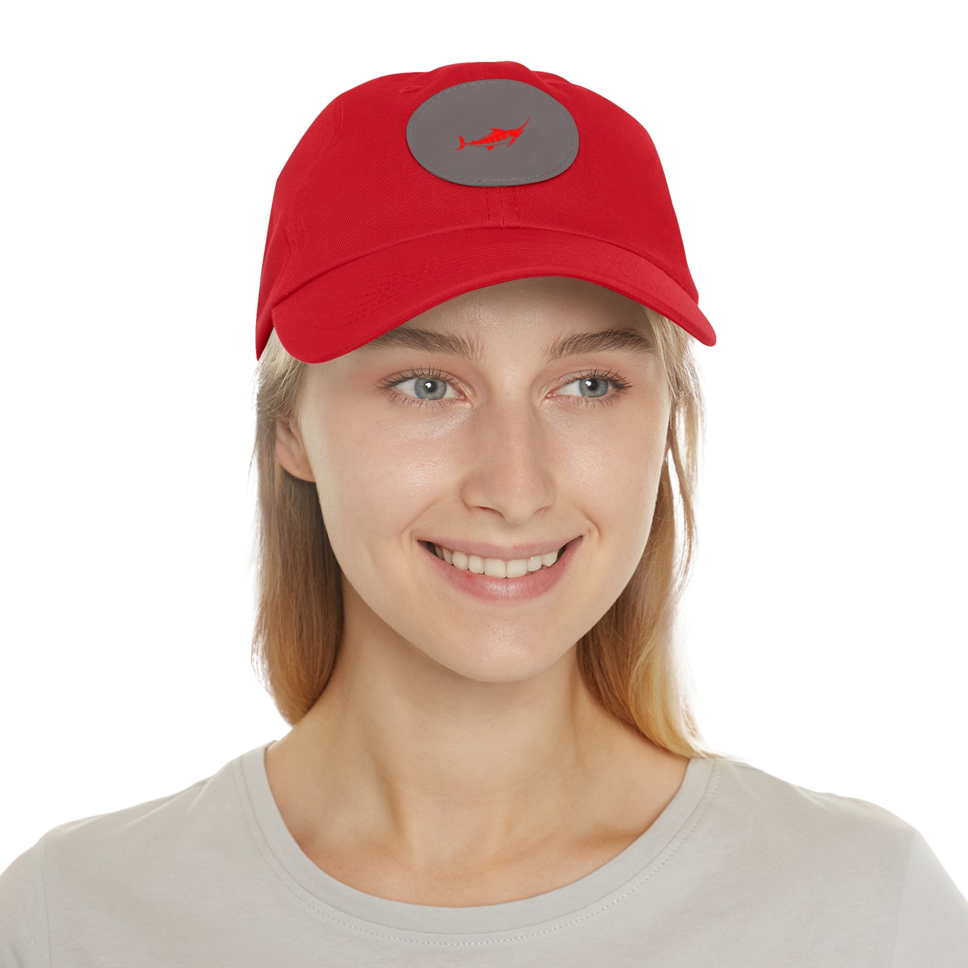 Stylish Leather Patch Dad Hat, Casual Cap for Everyday Wear