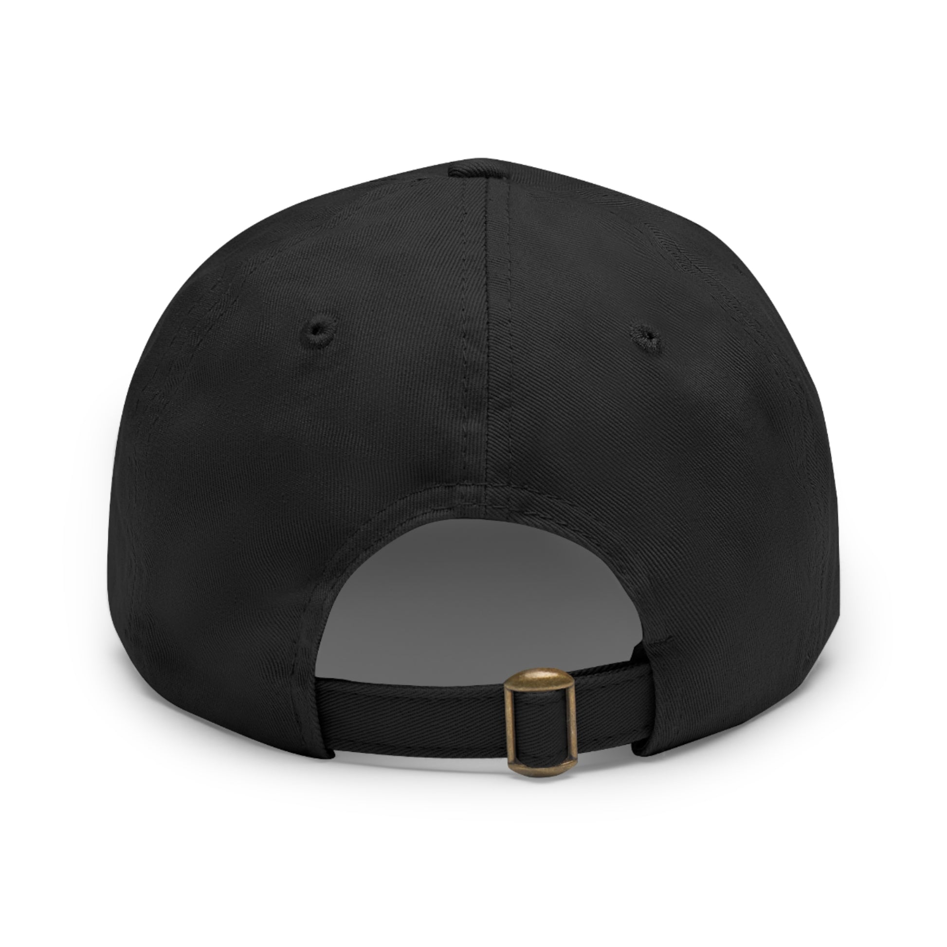 Stylish Leather Patch Dad Hat, Casual Cap for Everyday Wear