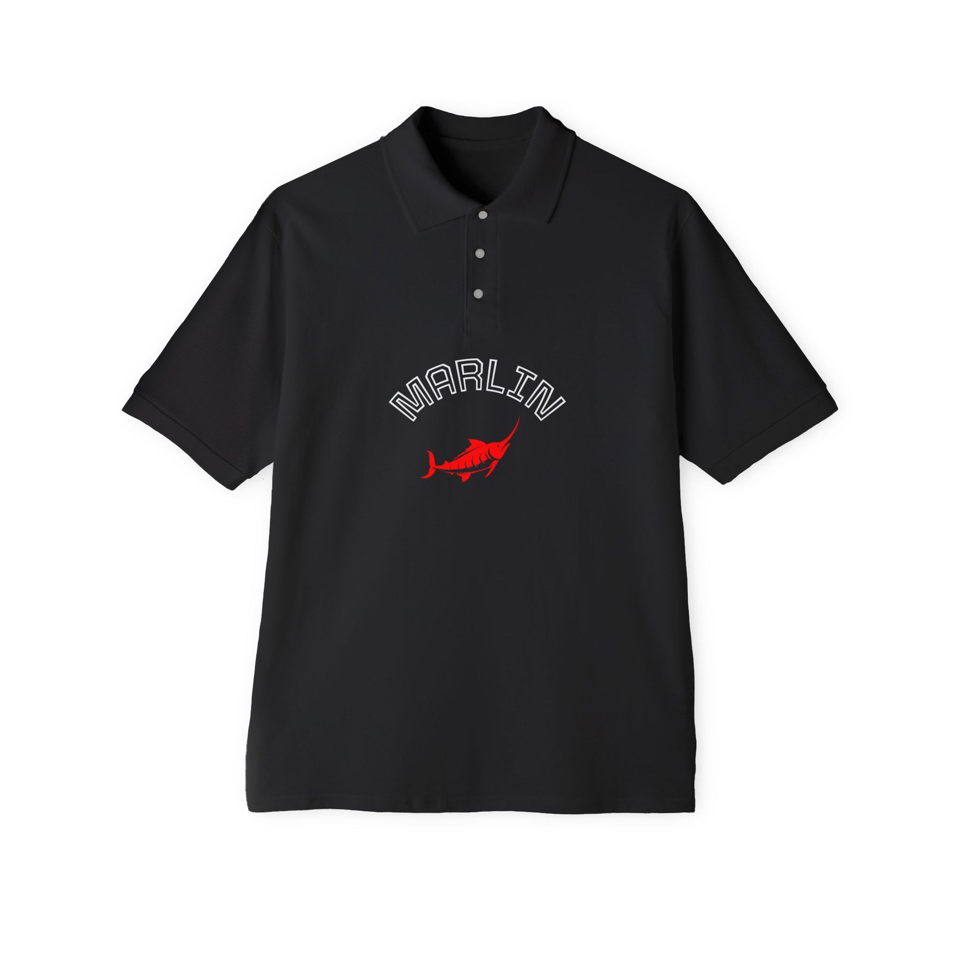 Marlin Graphic Men's Polo Casual Wear T-Shirt