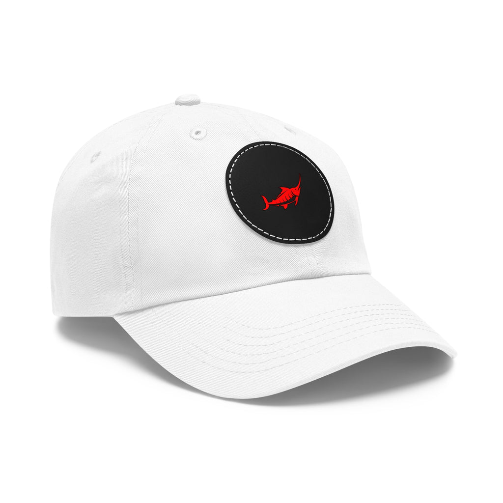 Stylish Leather Patch Dad Hat, Casual Cap for Everyday Wear