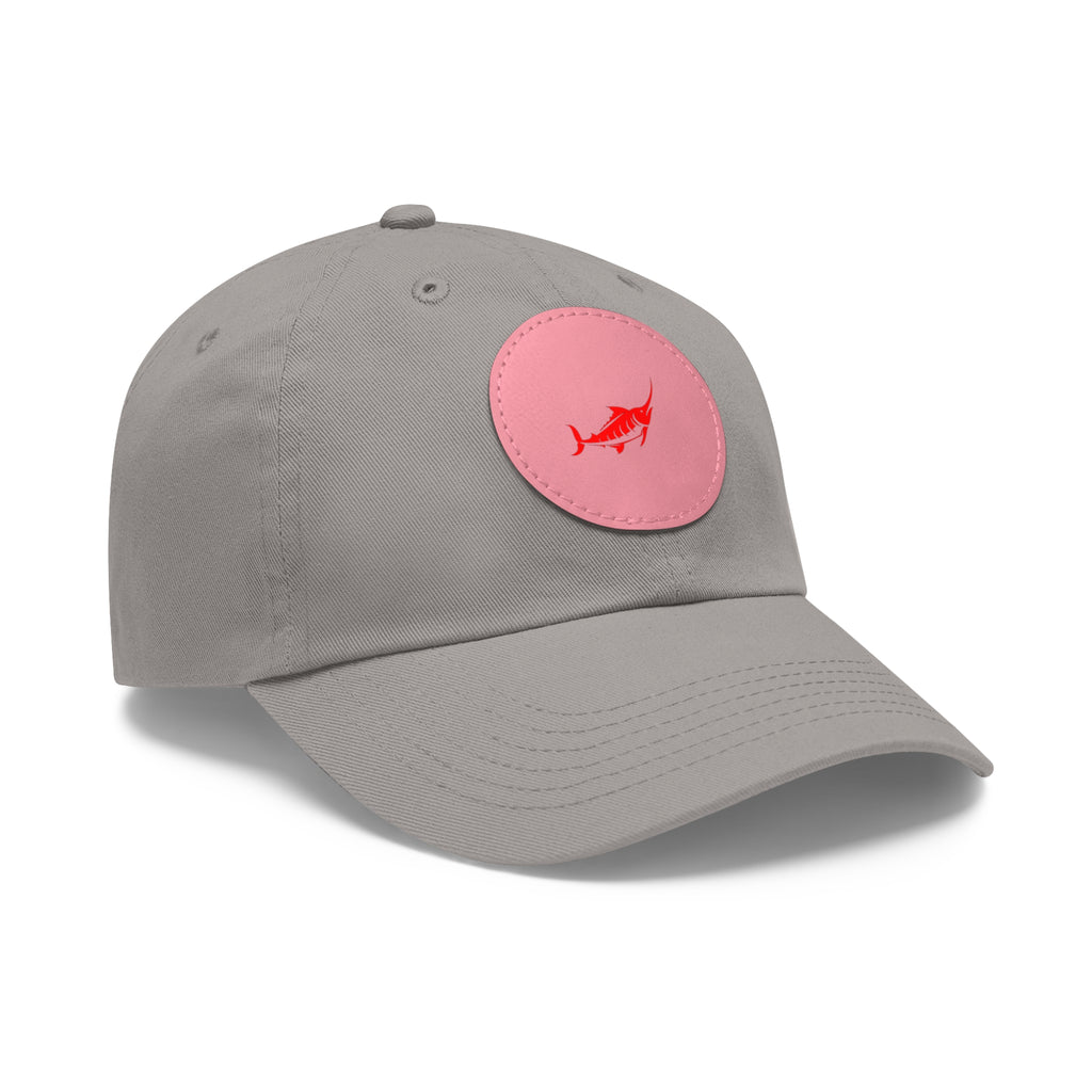Stylish Leather Patch Dad Hat, Casual Cap for Everyday Wear