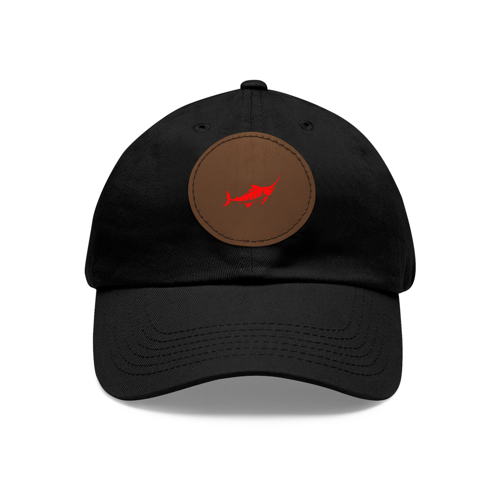 Stylish Leather Patch Dad Hat, Casual Cap for Everyday Wear
