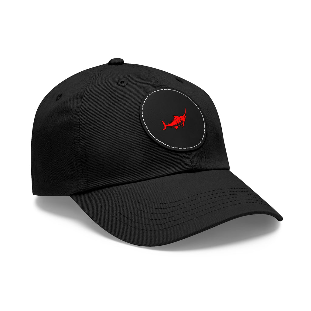 Stylish Leather Patch Dad Hat, Casual Cap for Everyday Wear