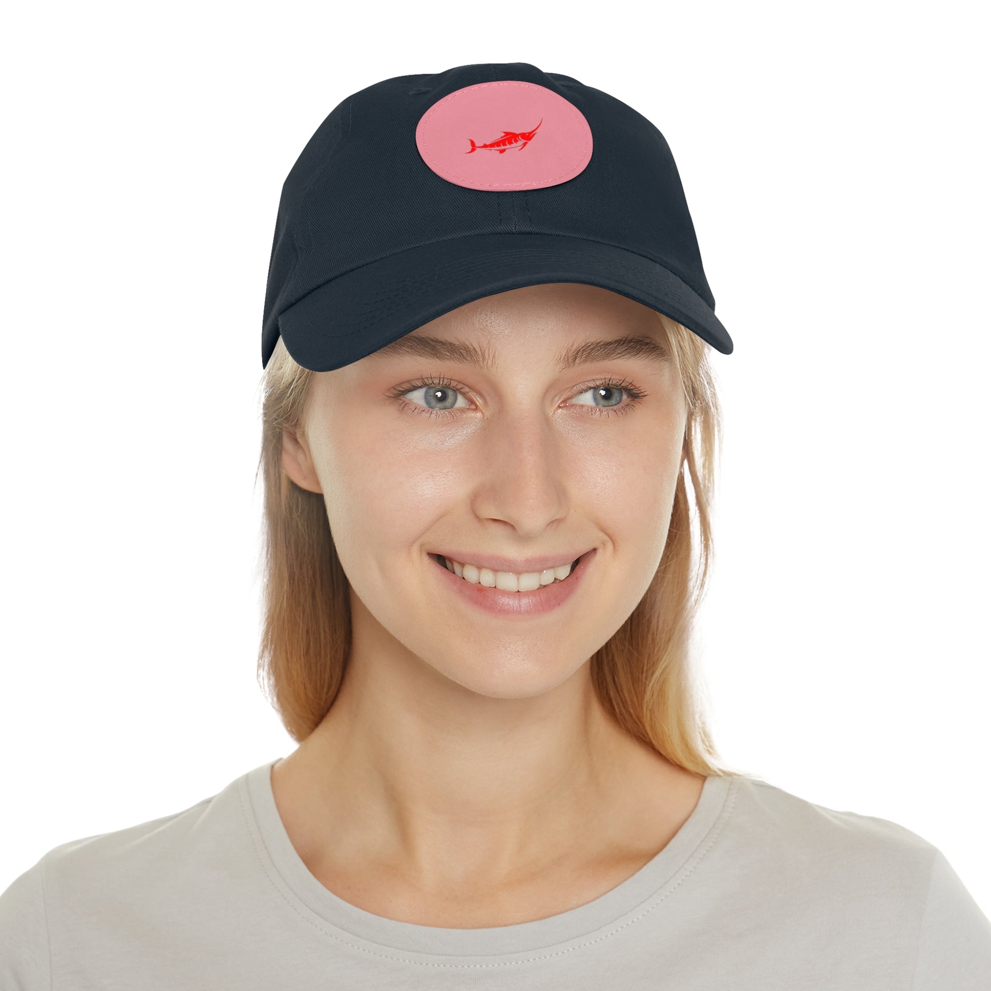 Stylish Leather Patch Dad Hat, Casual Cap for Everyday Wear