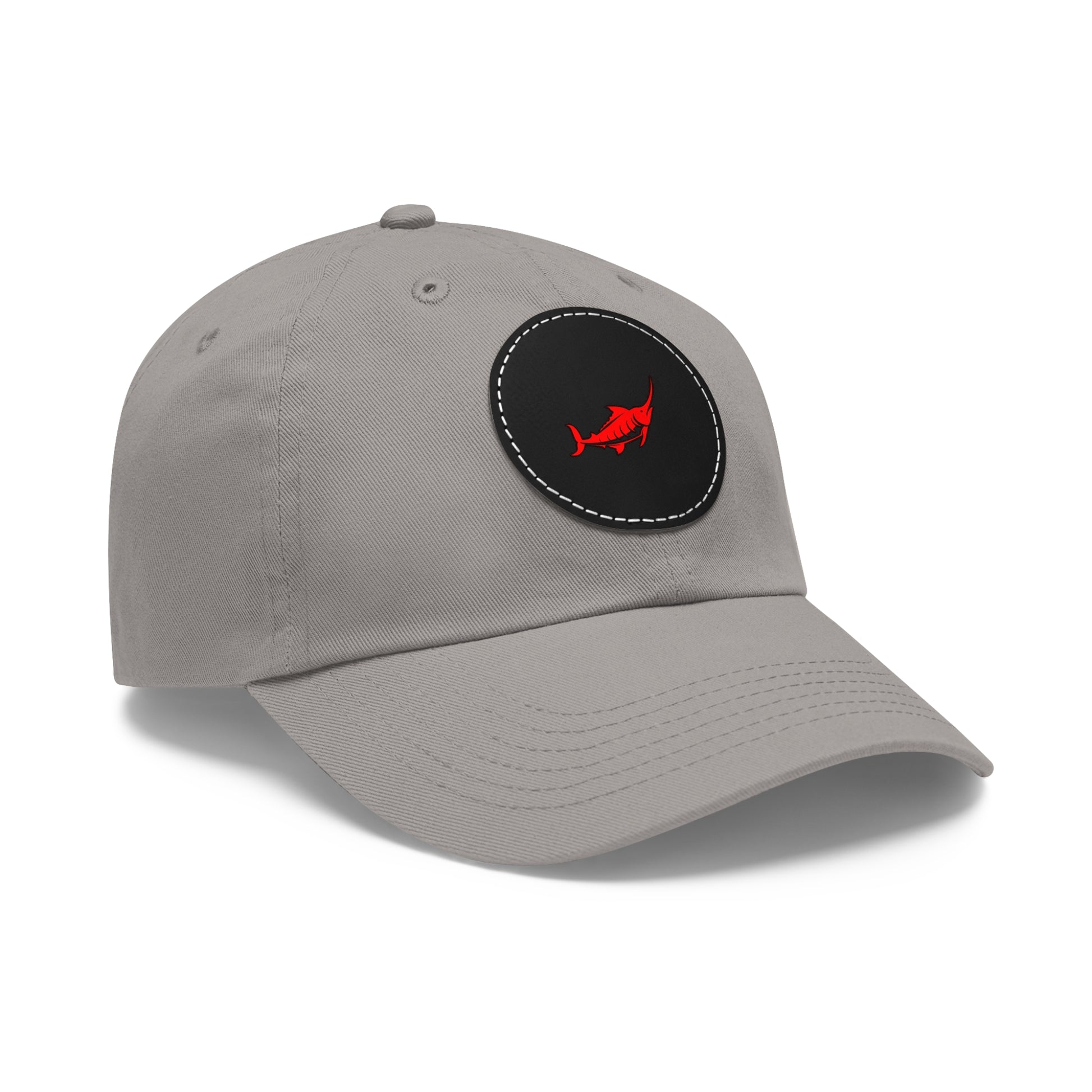 Stylish Leather Patch Dad Hat, Casual Cap for Everyday Wear