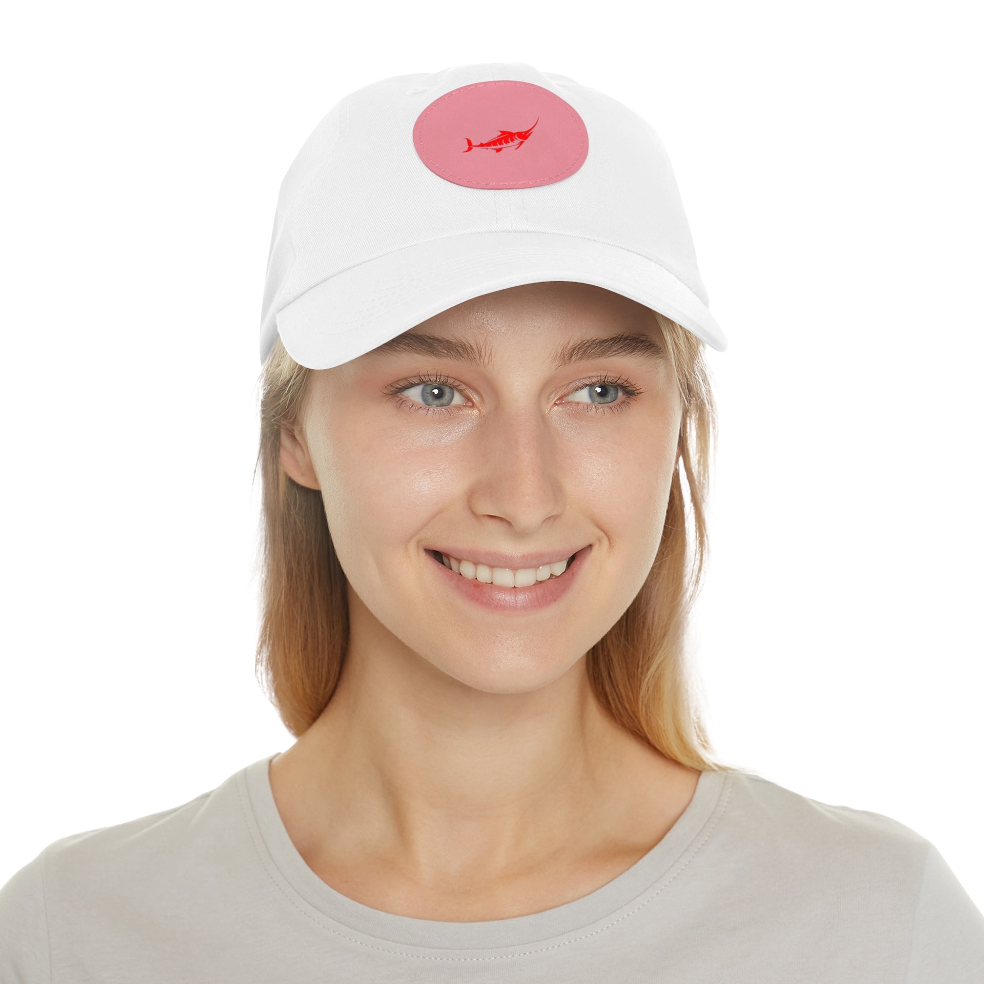 Stylish Leather Patch Dad Hat, Casual Cap for Everyday Wear