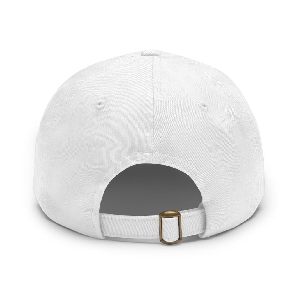 Stylish Leather Patch Dad Hat, Casual Cap for Everyday Wear