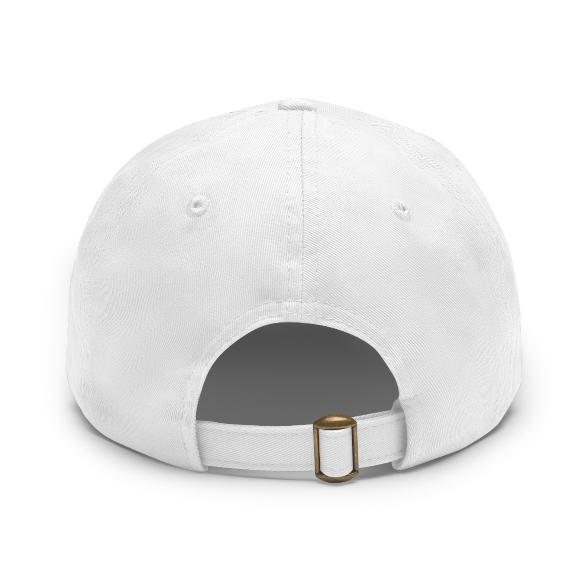 Stylish Leather Patch Dad Hat, Casual Cap for Everyday Wear