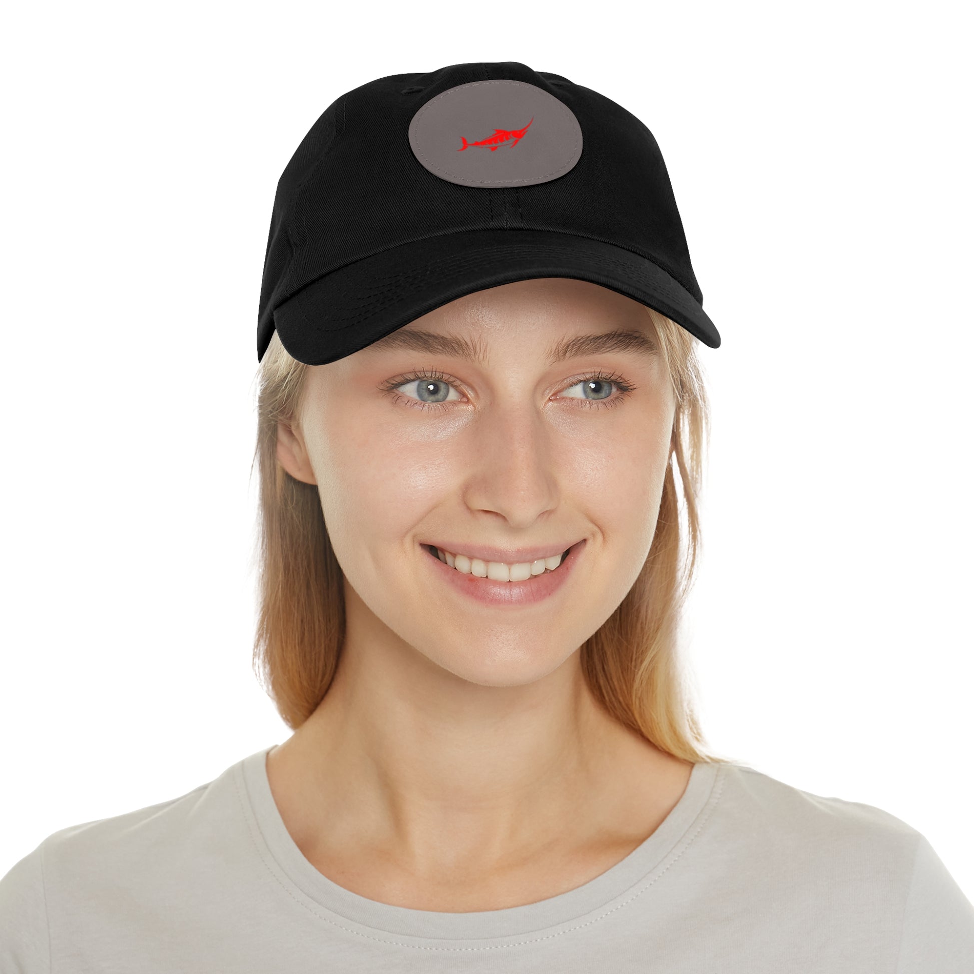 Stylish Leather Patch Dad Hat, Casual Cap for Everyday Wear