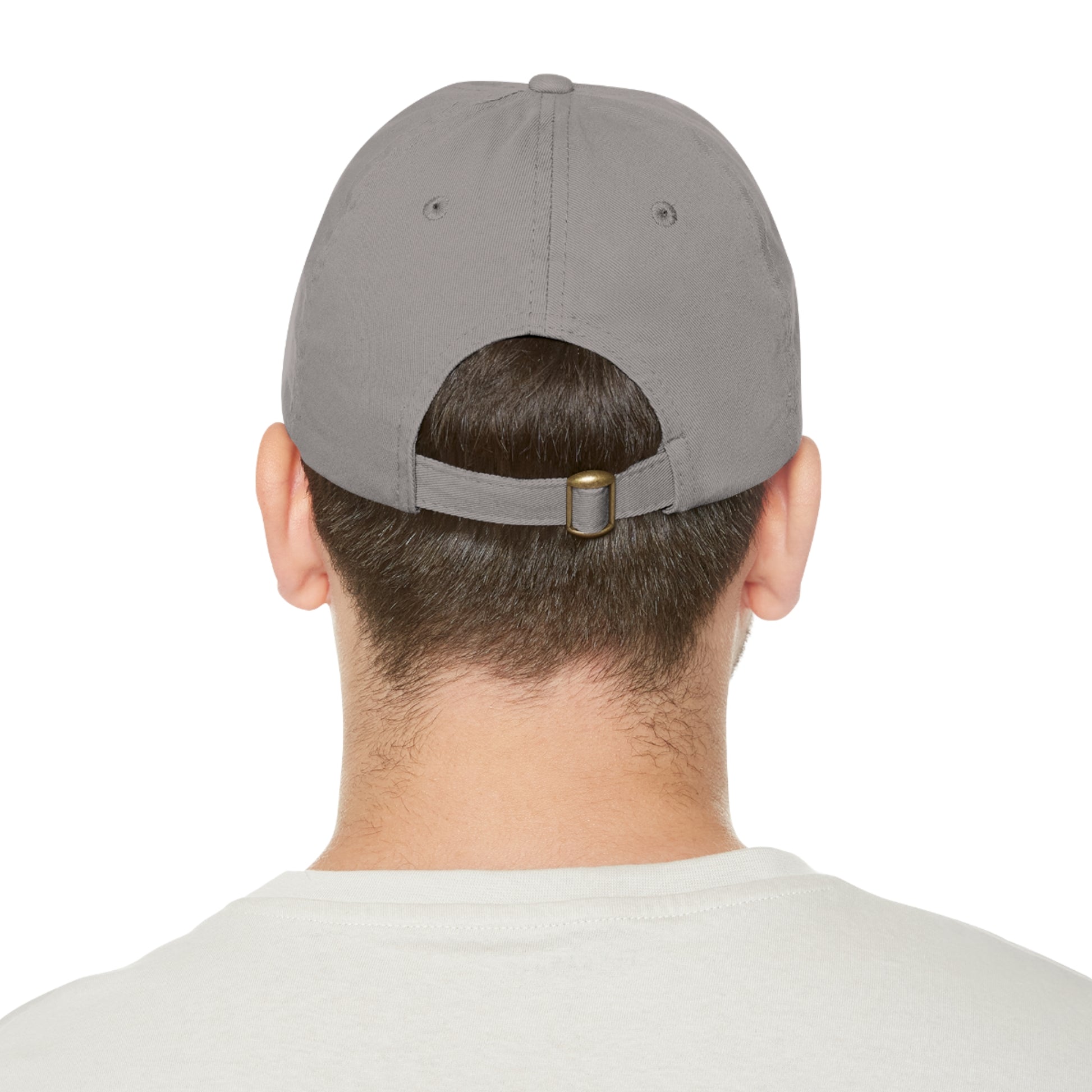 Stylish Leather Patch Dad Hat, Casual Cap for Everyday Wear