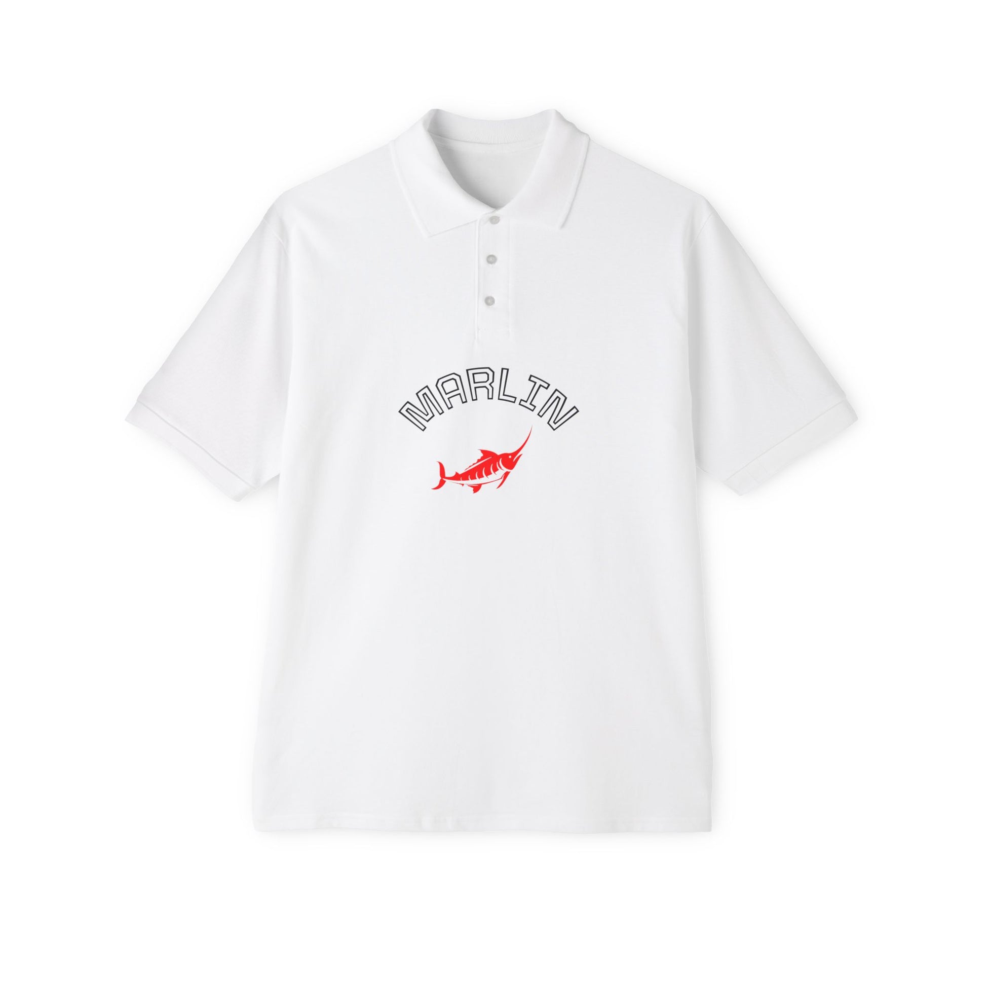 Marlin Graphic Men's Polo Casual Wear T-Shirt