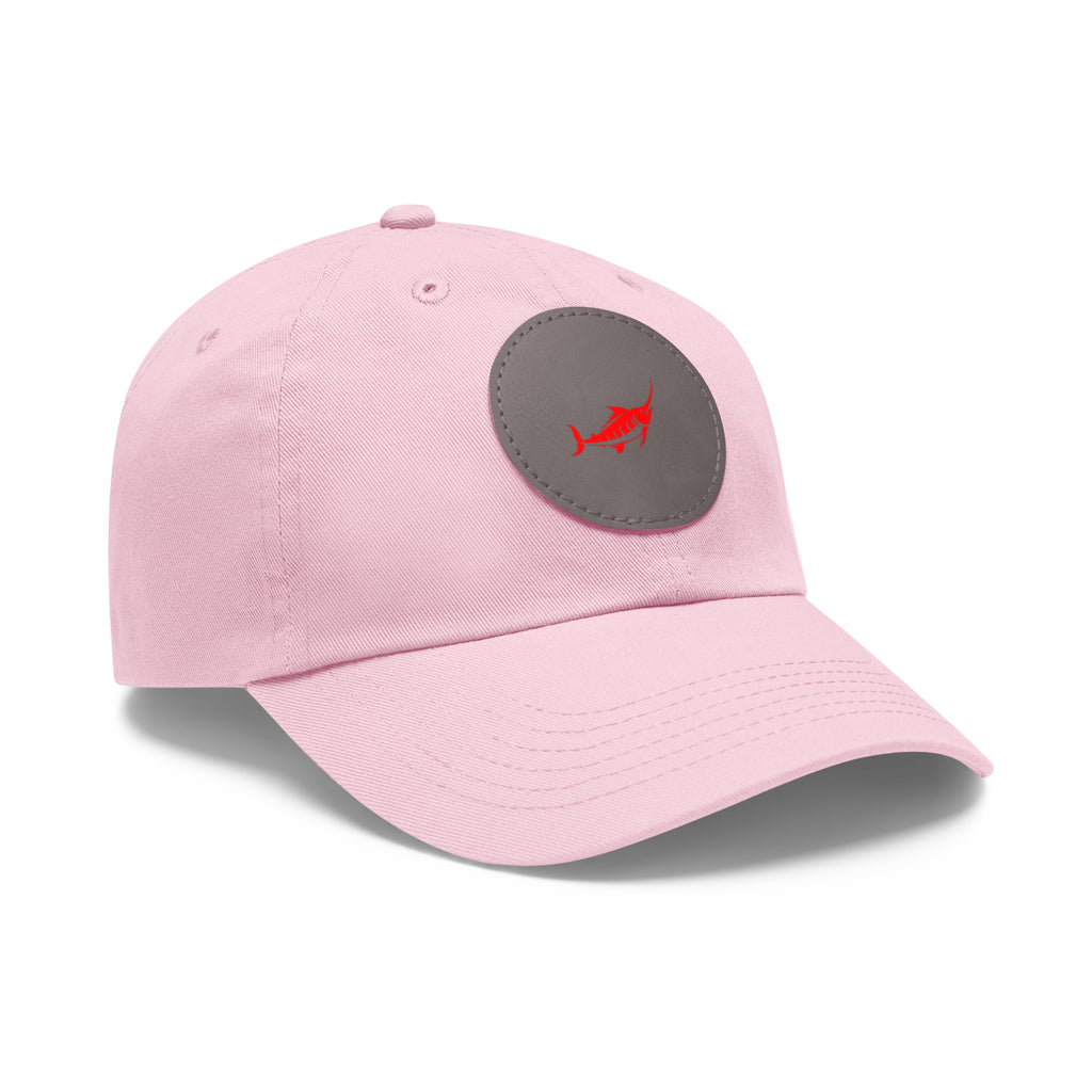 Stylish Leather Patch Dad Hat, Casual Cap for Everyday Wear