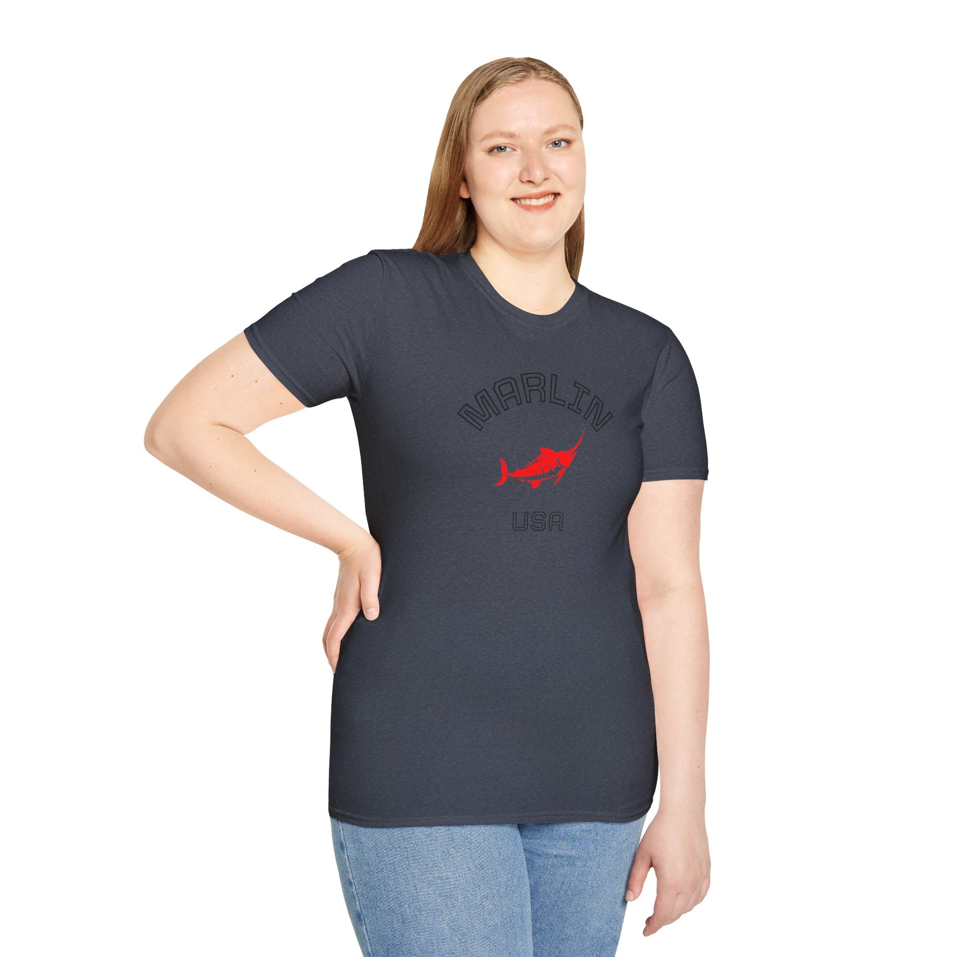 Stylish Marlin Graphic T-Shirt, Cotton T-shirt for women, Casual Wear
