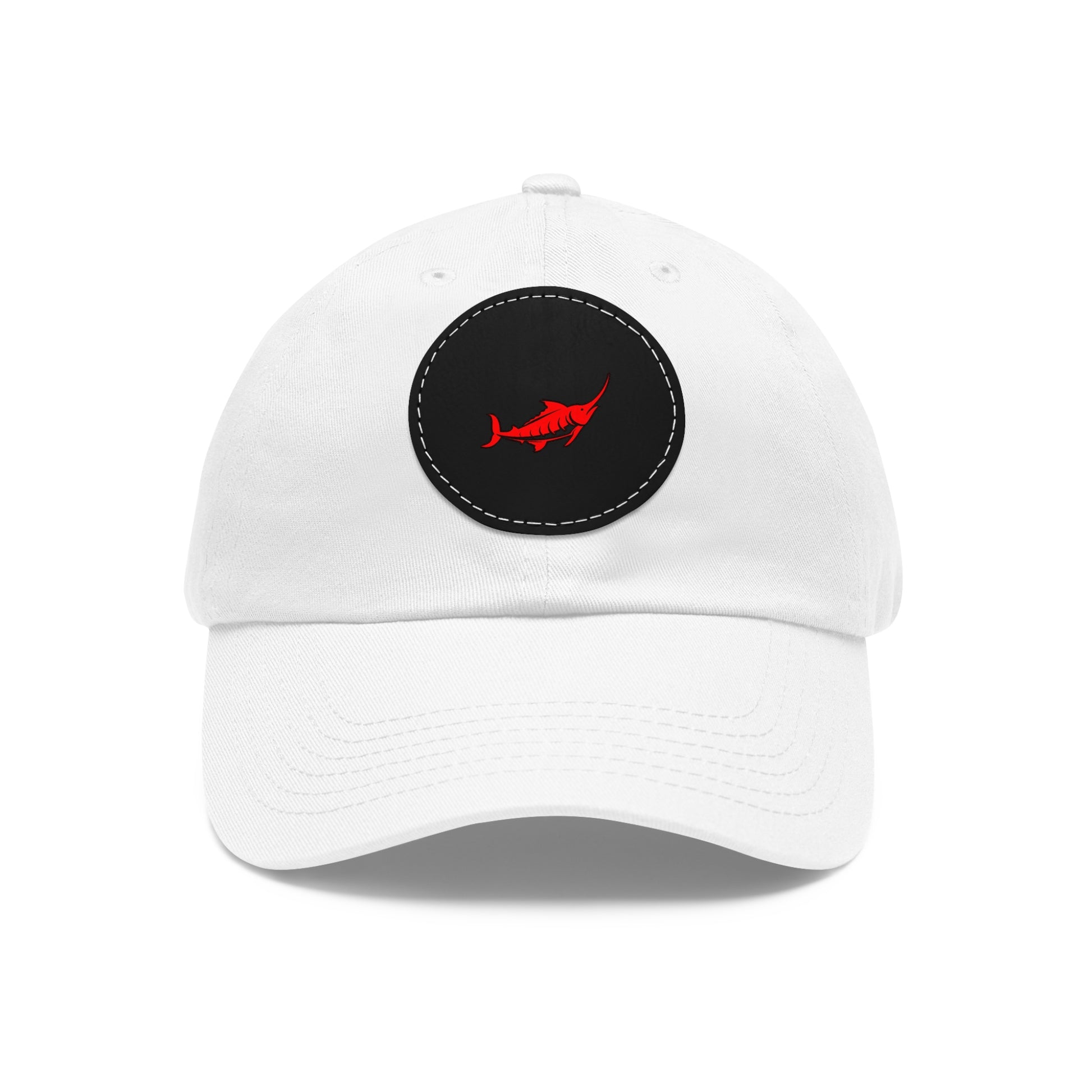 Stylish Leather Patch Dad Hat, Casual Cap for Everyday Wear
