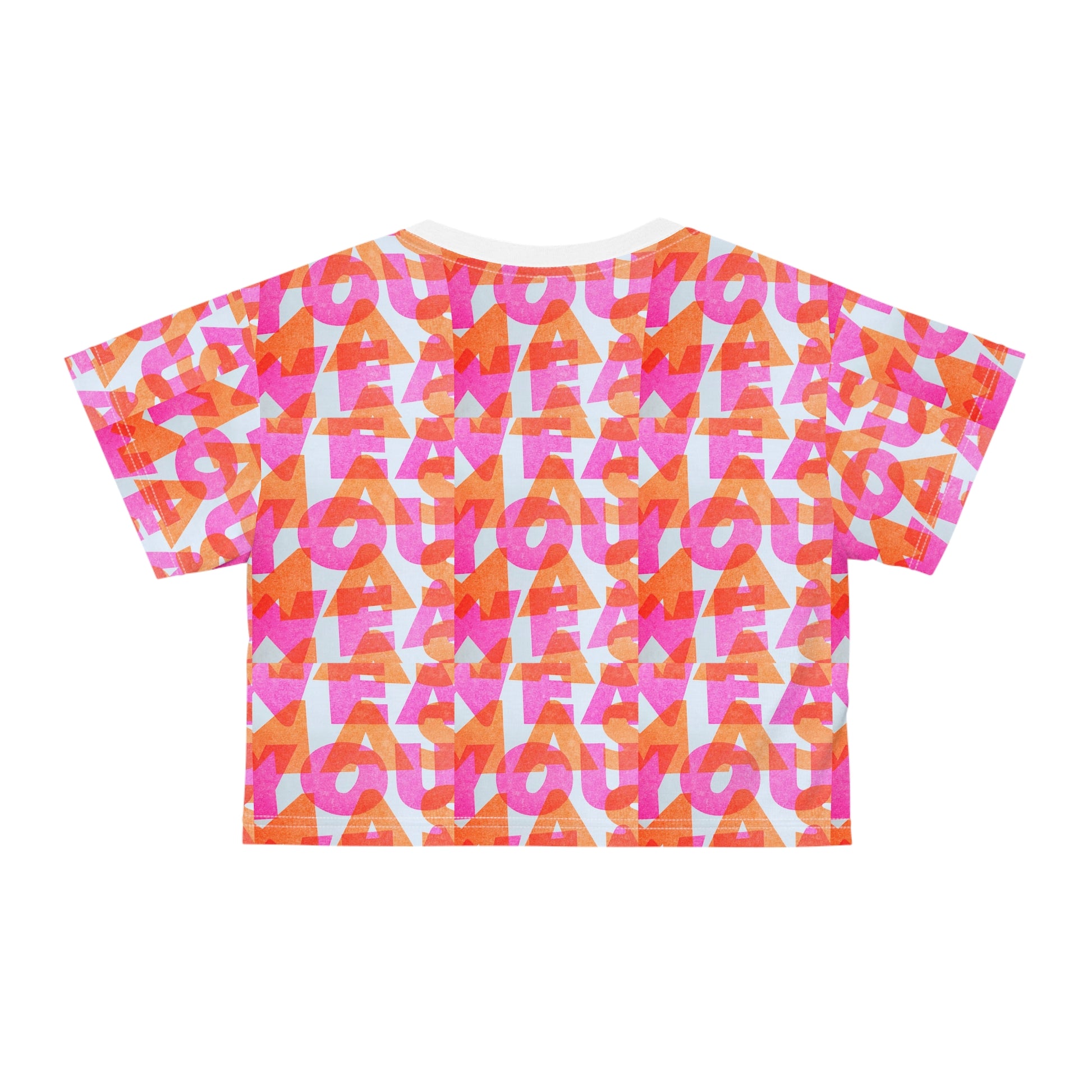 Vibrant Crop Tee - Bold Colorful Summer Top, Trendy Casual Wear.