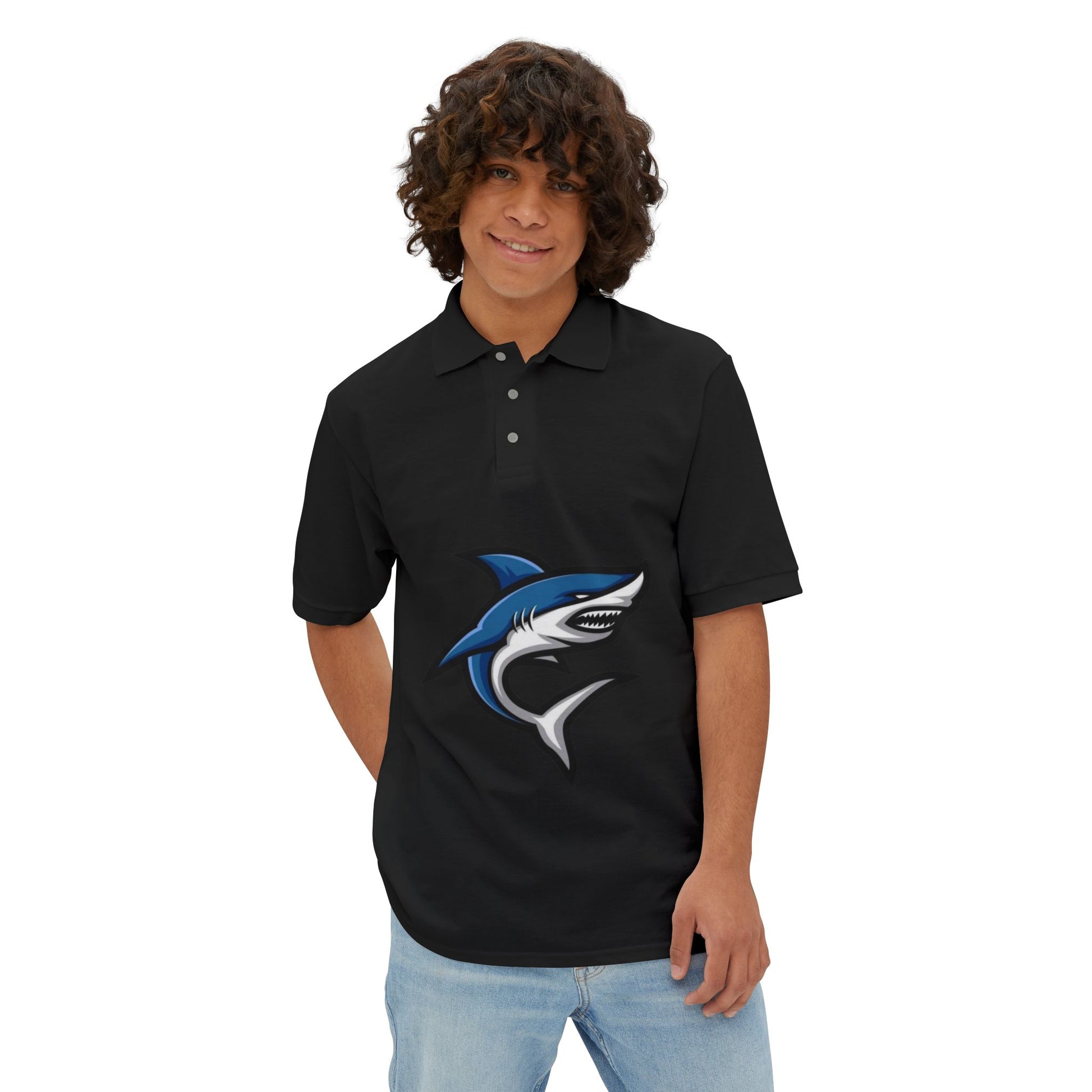 Marlin Graphic Men's Polo Casual Wear T-Shirt
