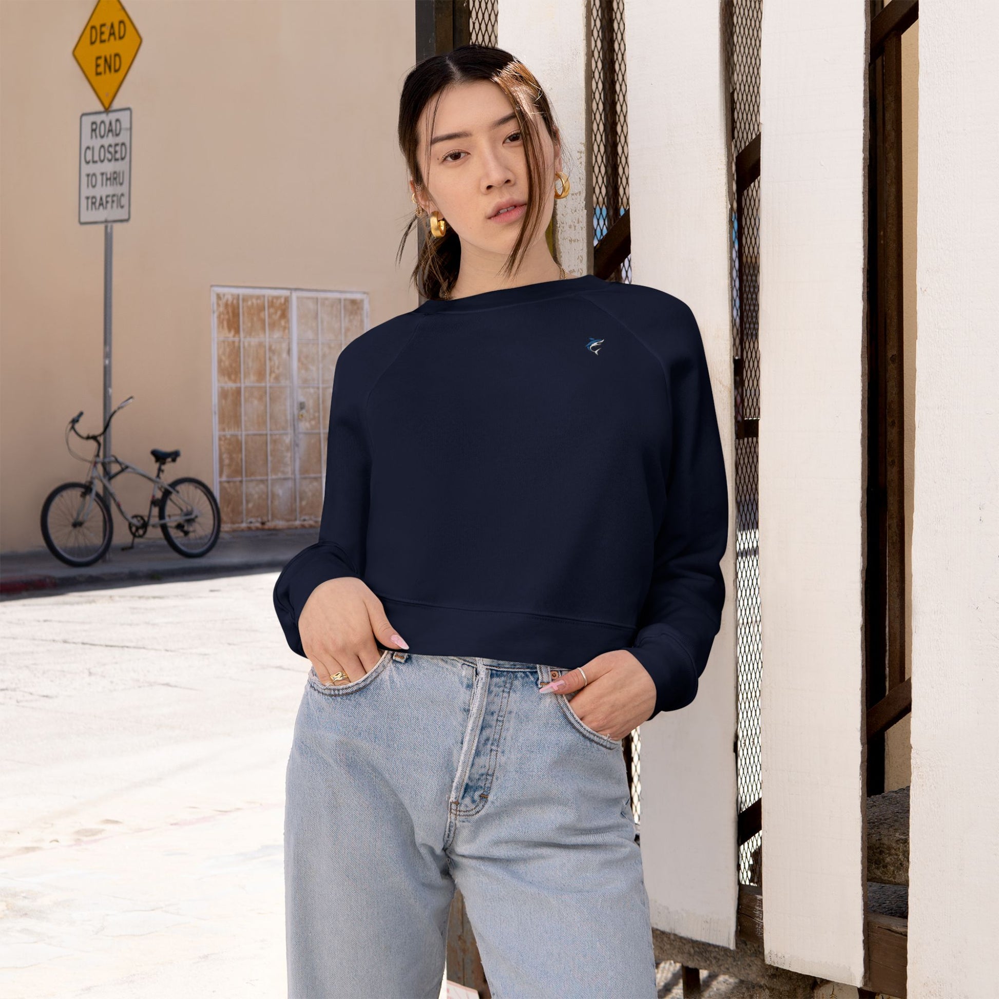 Women's Cropped Fleece Sweatshirt