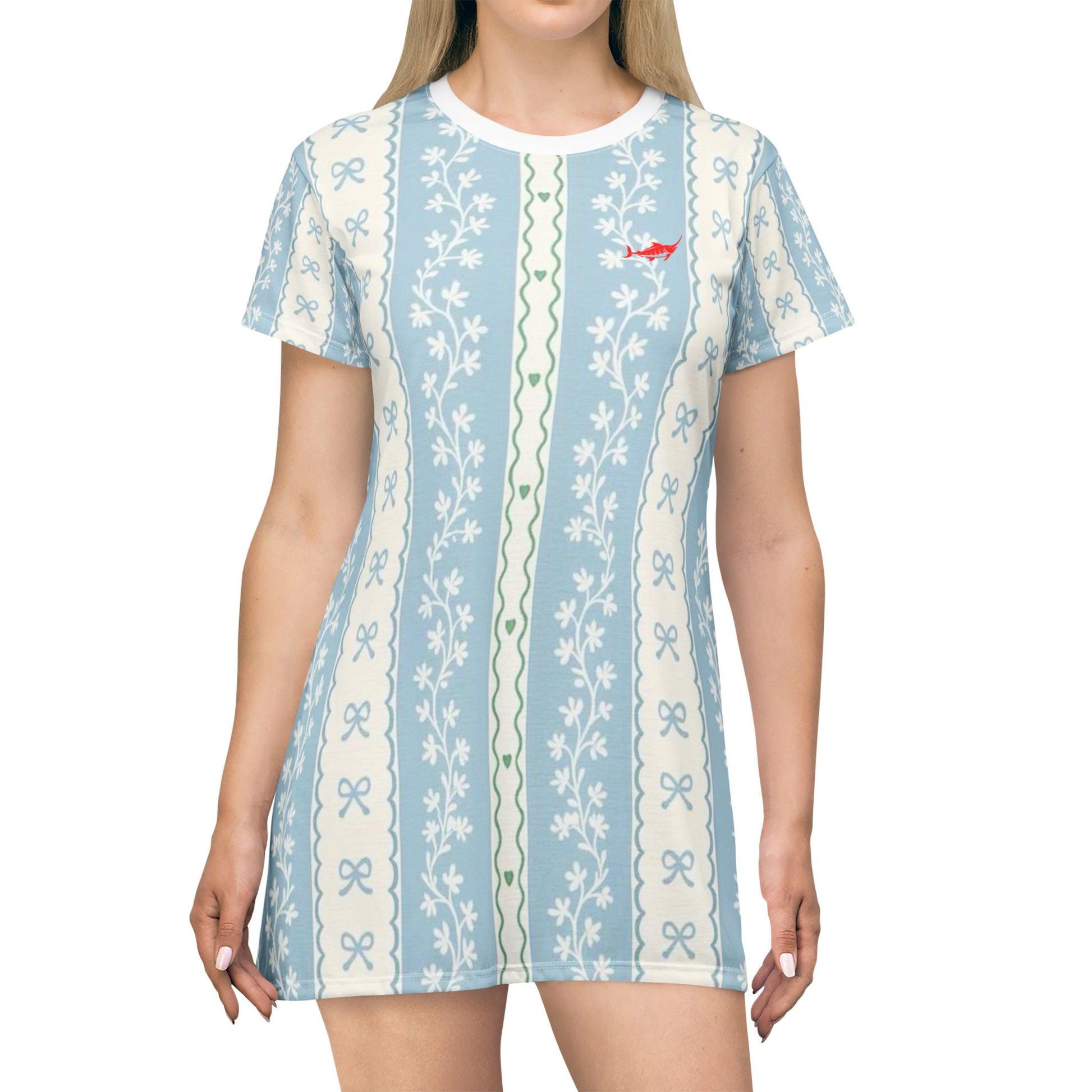 Chic Floral T-Shirt Dress - Casual Dress - Marlin