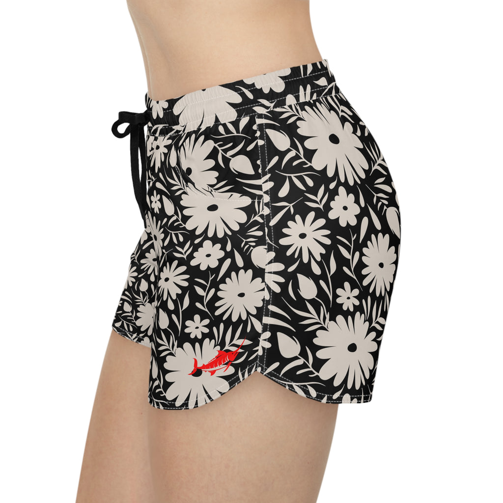 Floral Print Women's Casual Shorts - Marlin