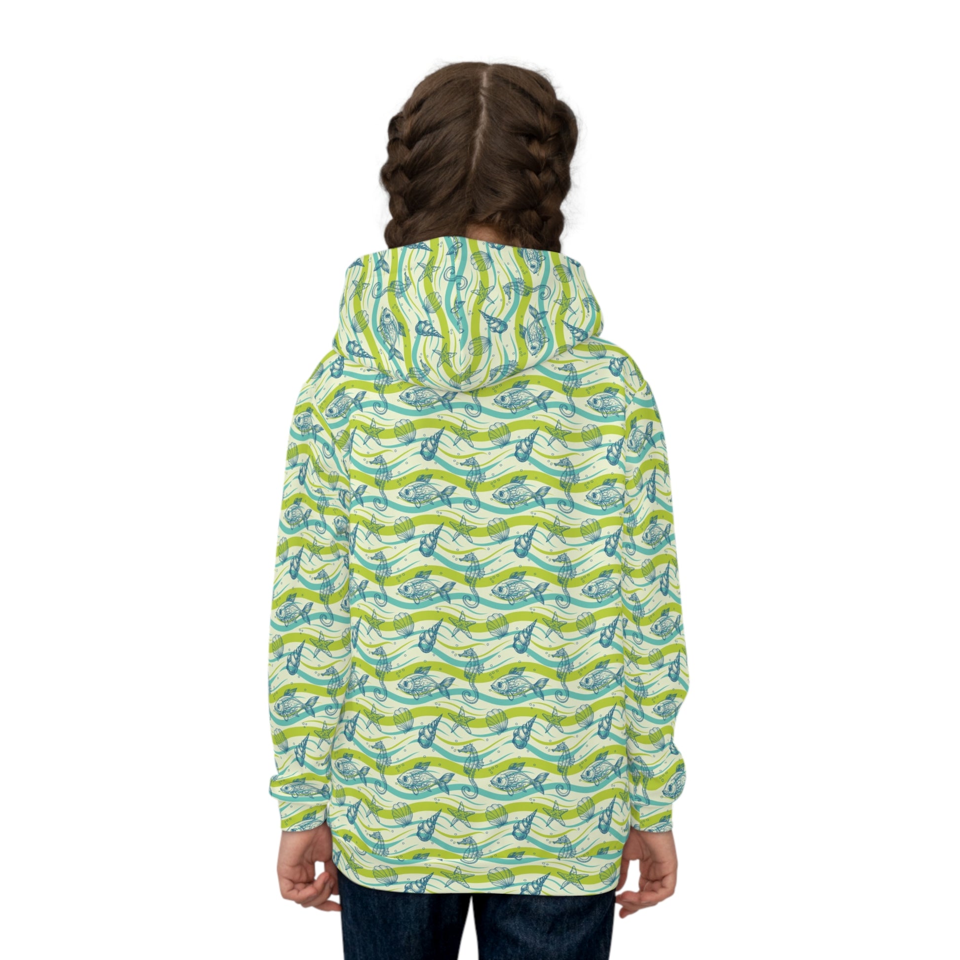 Marlin Children's Hoodie - Fun Marine Life Pullover for Kids - Marlin