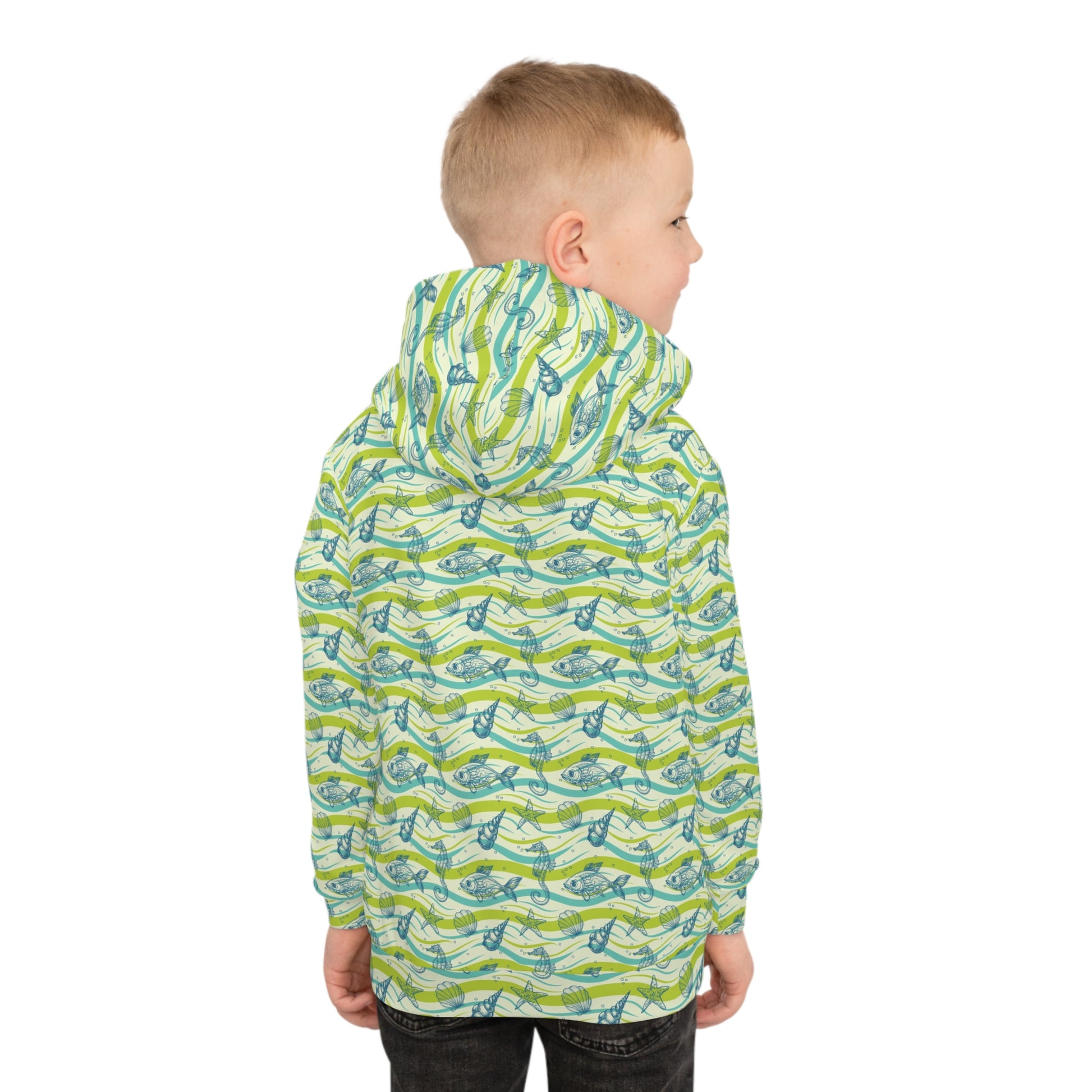 Marlin Children's Hoodie - Fun Marine Life Pullover for Kids - Marlin