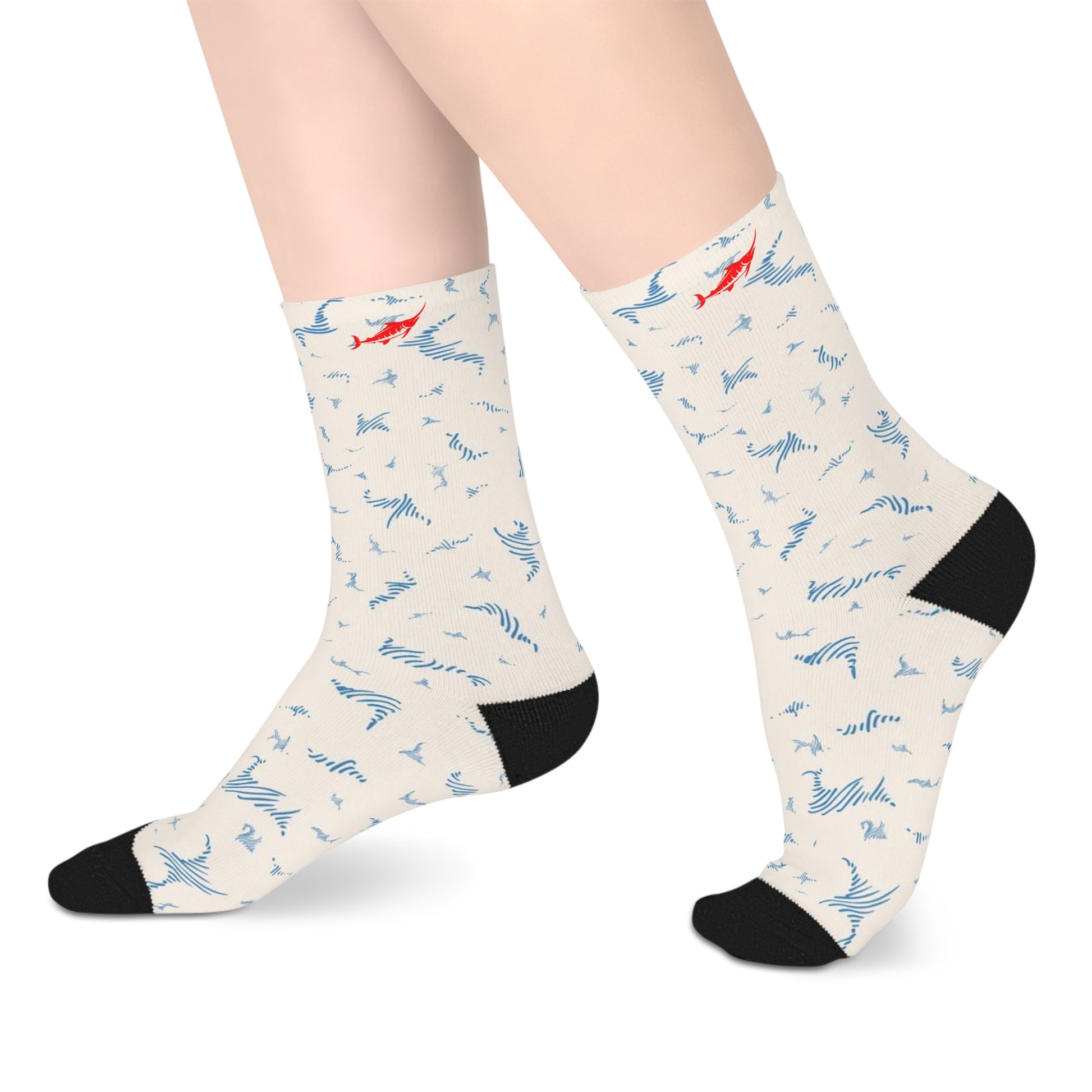 Marlin Mid-length Socks - Marlin