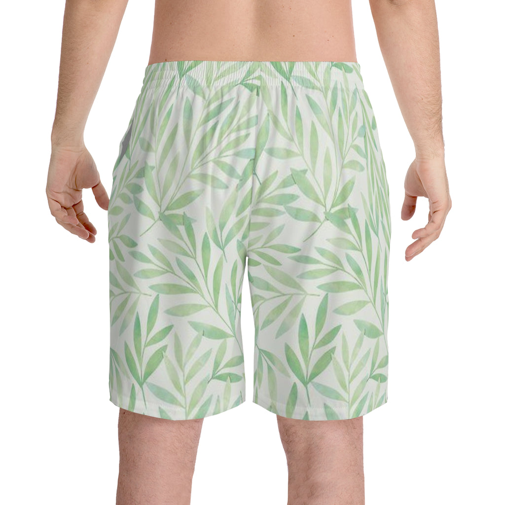 Men's Tropical Leaf Beach Shorts - Marlin